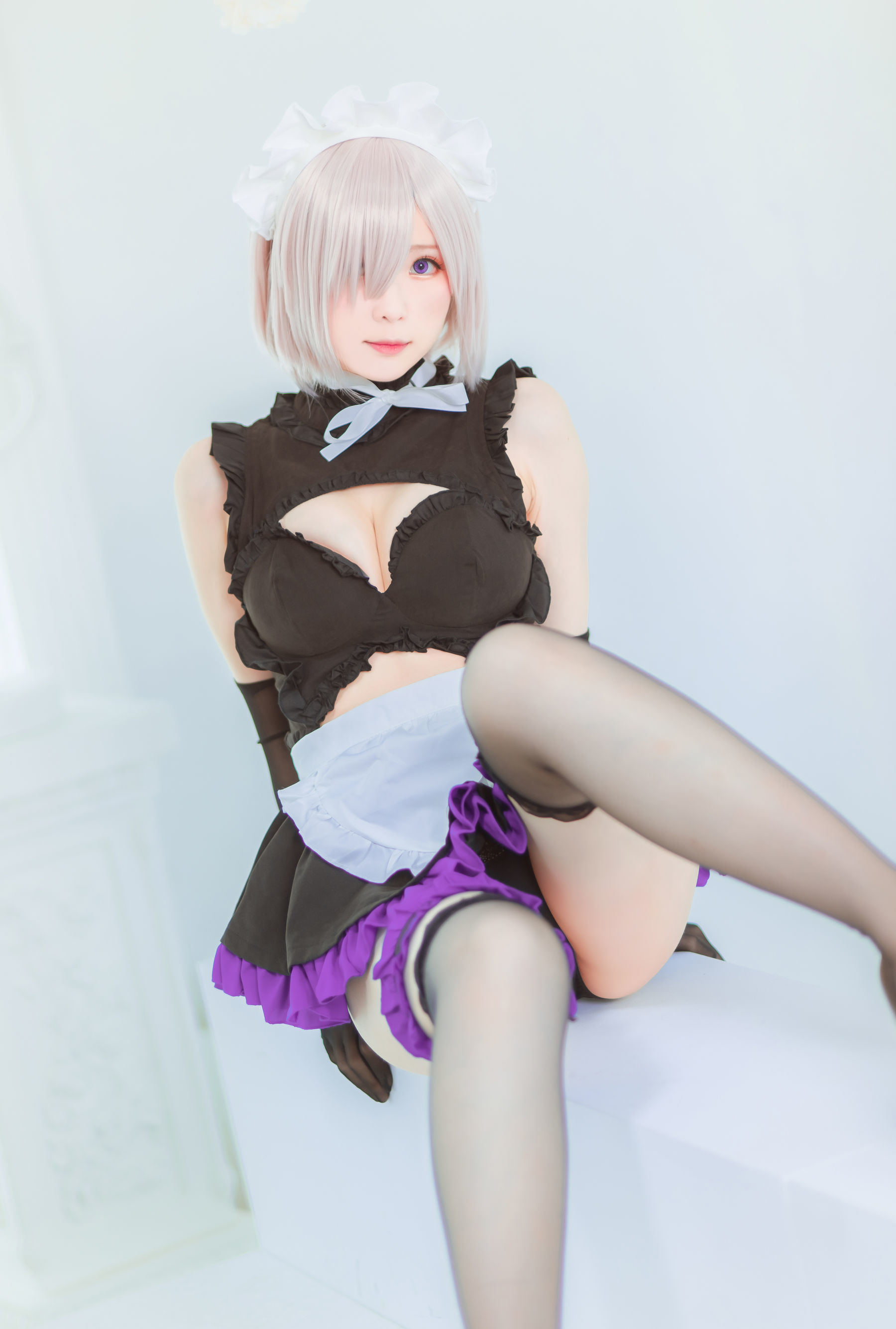 コスプレ福利] ウェイボーの妹紙 霜月シーモ - マシュメイド