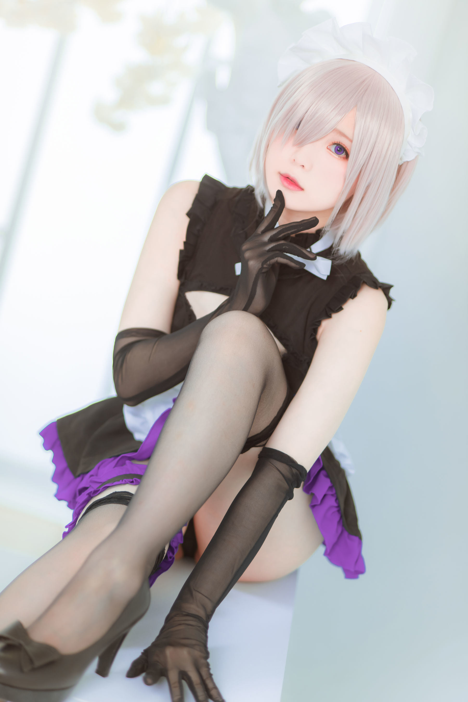 コスプレ福利] ウェイボーの妹紙 霜月シーモ - マシュメイド