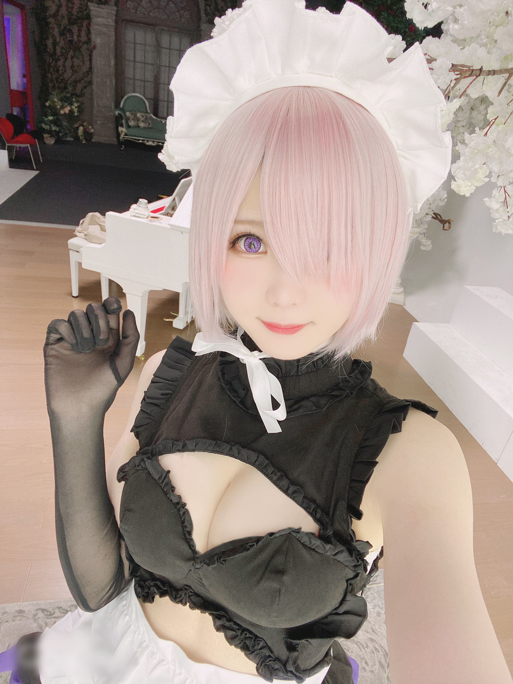 コスプレ福利] ウェイボーの妹紙 霜月シーモ - マシュメイド