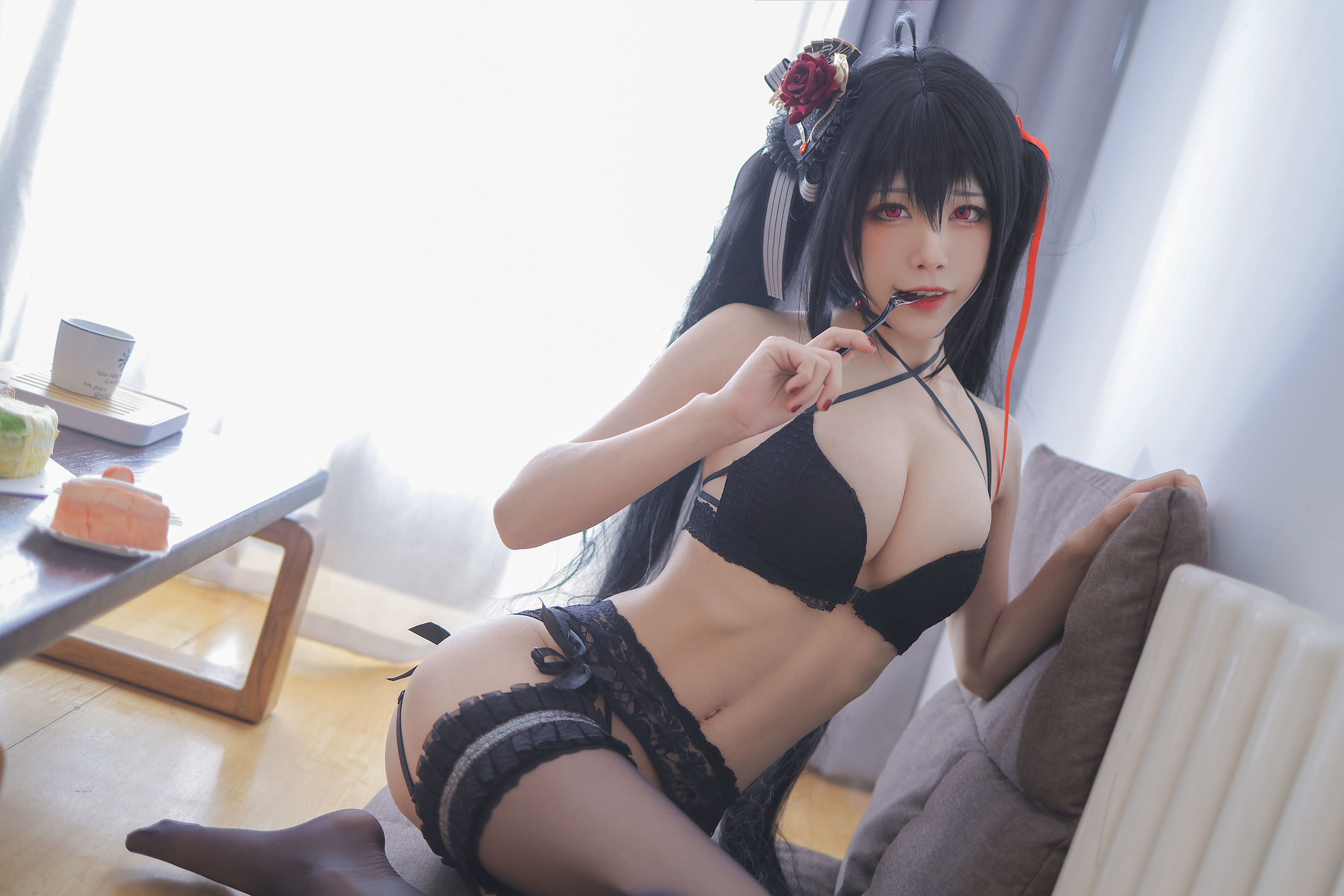 COS Phúc lợi] Blogger Anime Shui Miao Aqua - Đại Phong Trang phục Ở nhà