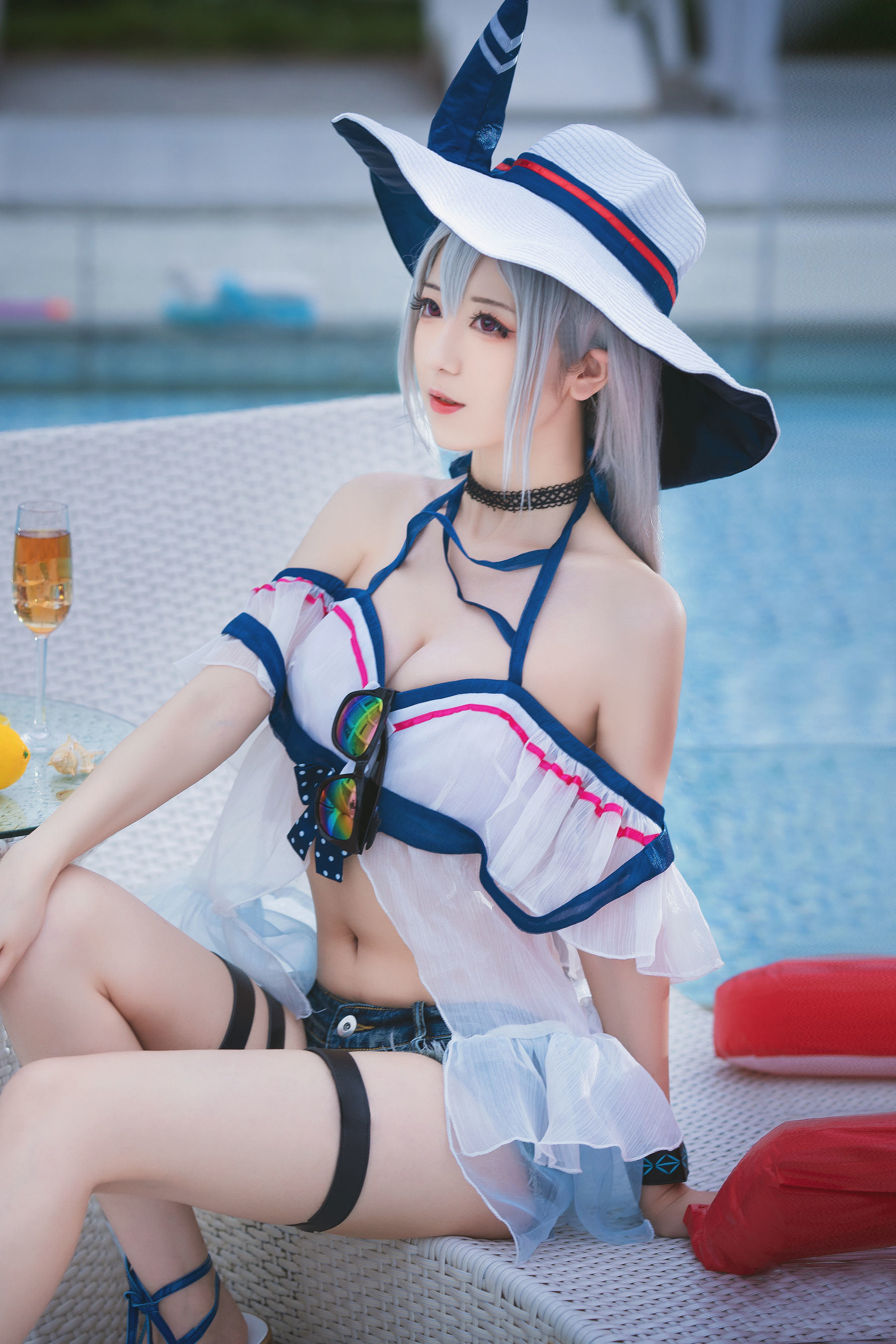 คอสฟู๋ลี่] น้องสาว มิอิ้นอิ้นww - อาร์คไนท์ส สกาดี ชุดว่ายน้ำ