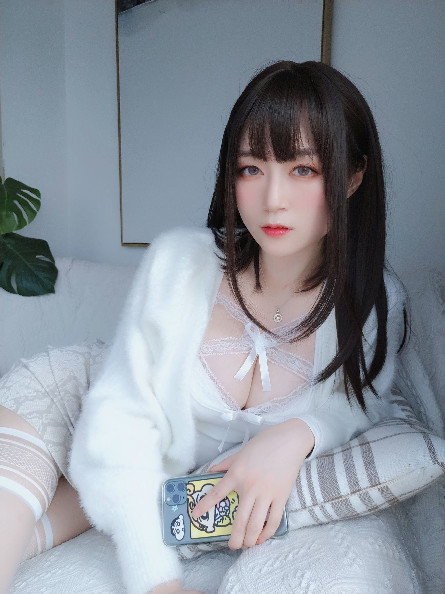 [COS福利] Coser小姐姐白银 - 白蕾丝