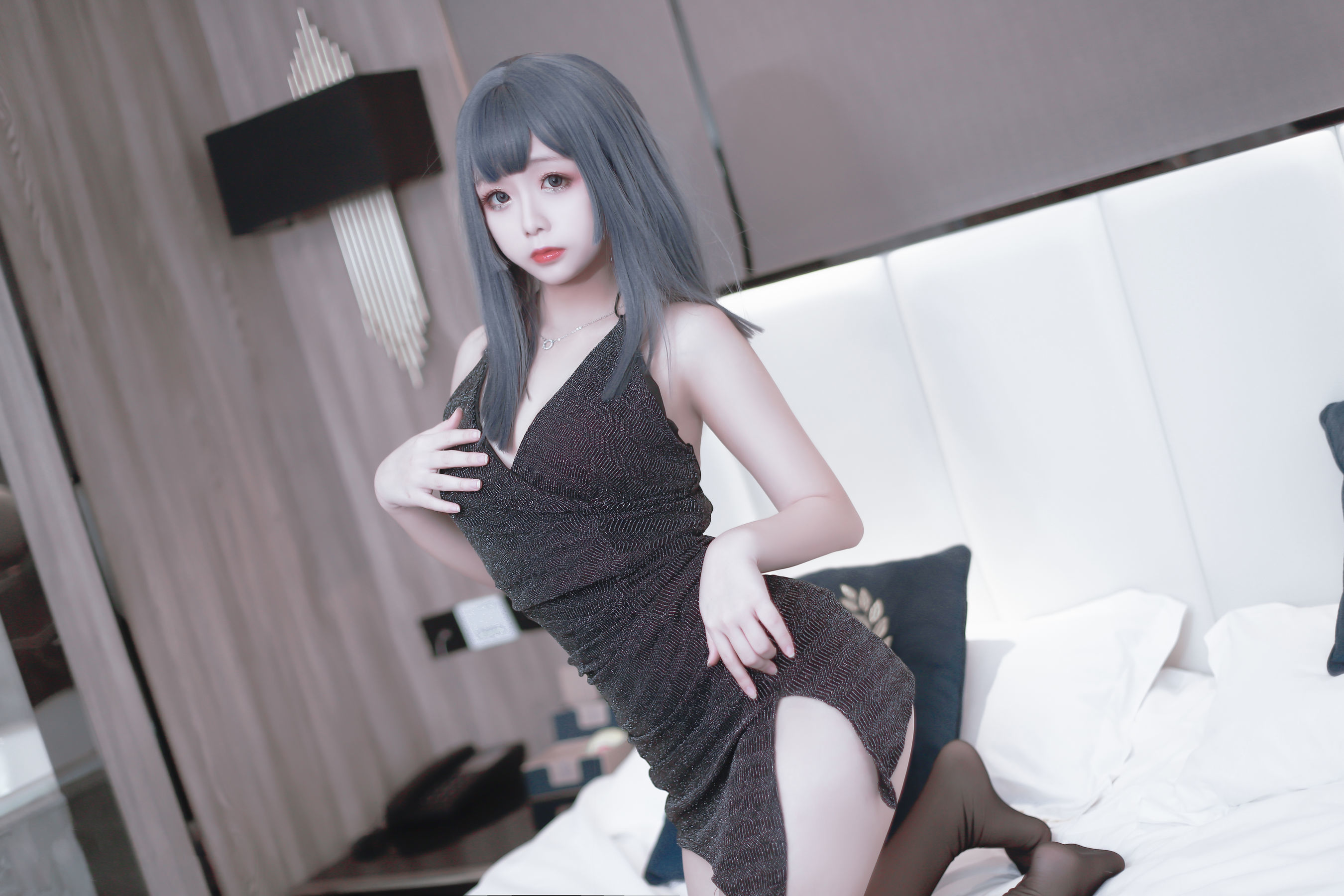 COS Phúc Lợi] Cosplay Nhật Nại Giao - Áo lễ đen