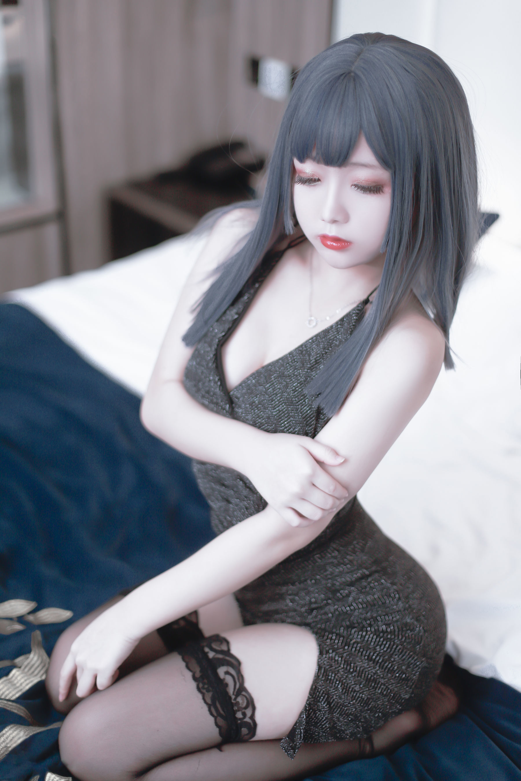 COS Phúc Lợi] Cosplay Nhật Nại Giao - Áo lễ đen