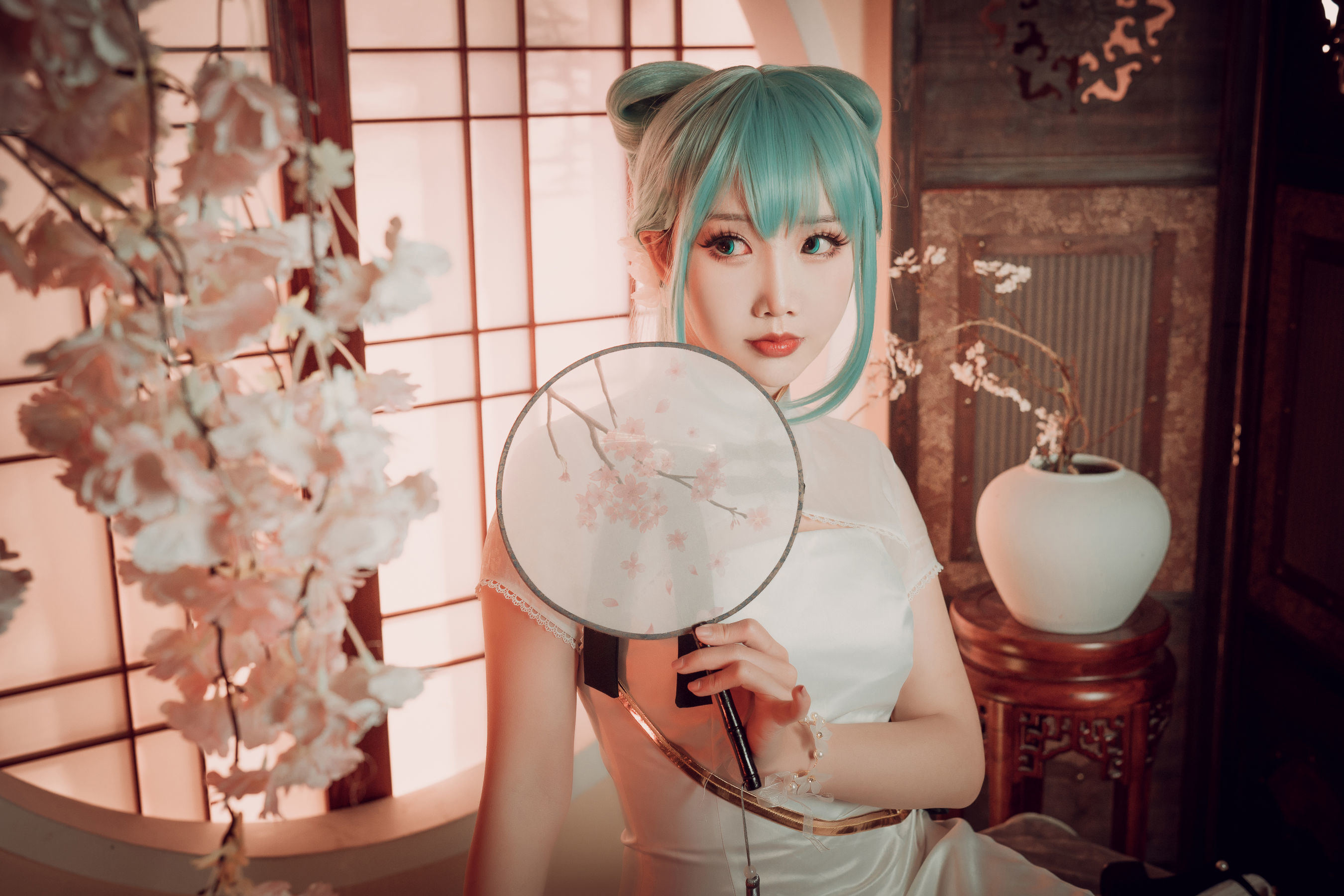 COSสวัสดิการ] น่ารักได้รับความนิยม Coser เมี่ยนปิงเซียนเอ๋อ - ฮัตสึเนะ กิโปว