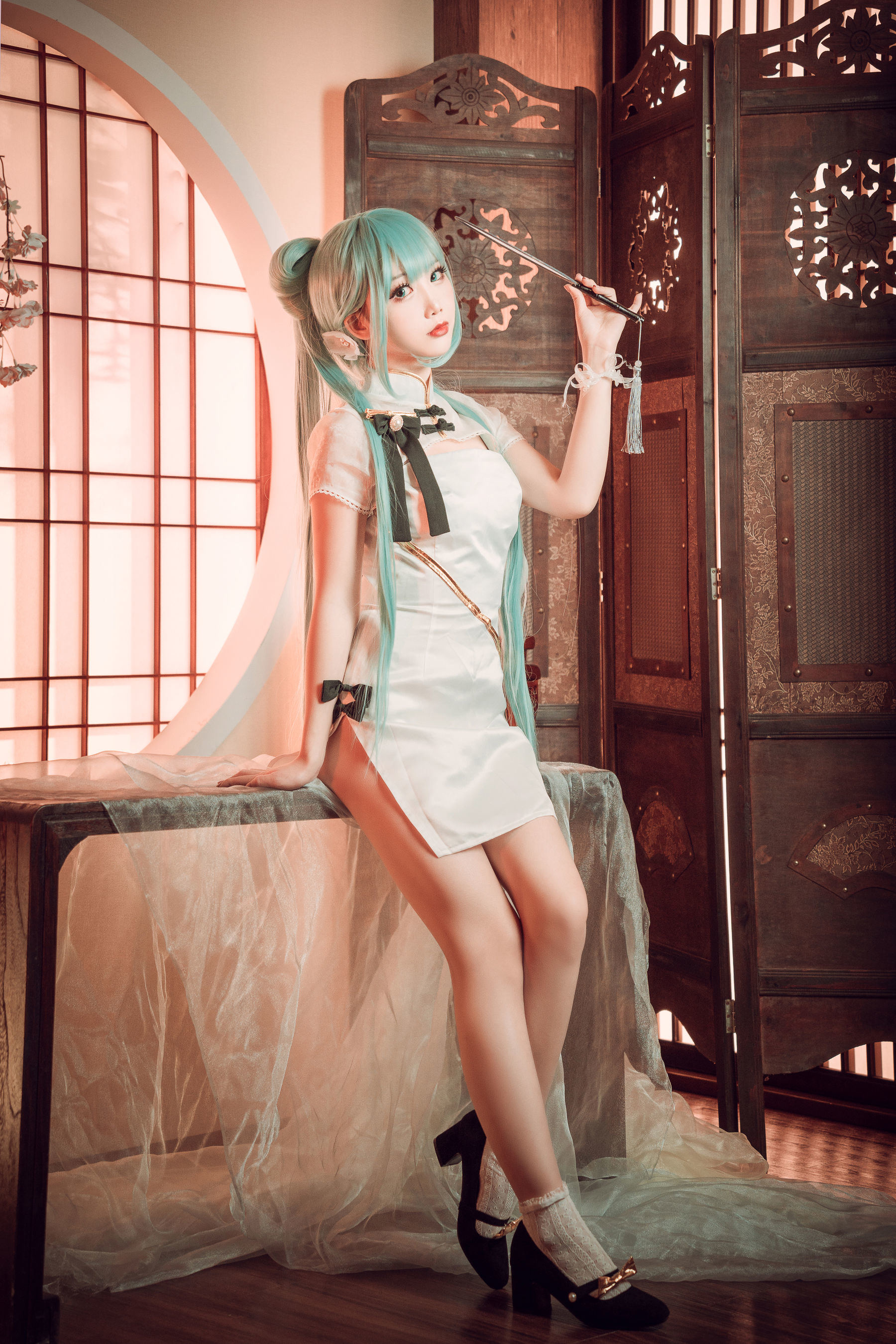 COSสวัสดิการ] น่ารักได้รับความนิยม Coser เมี่ยนปิงเซียนเอ๋อ - ฮัตสึเนะ กิโปว
