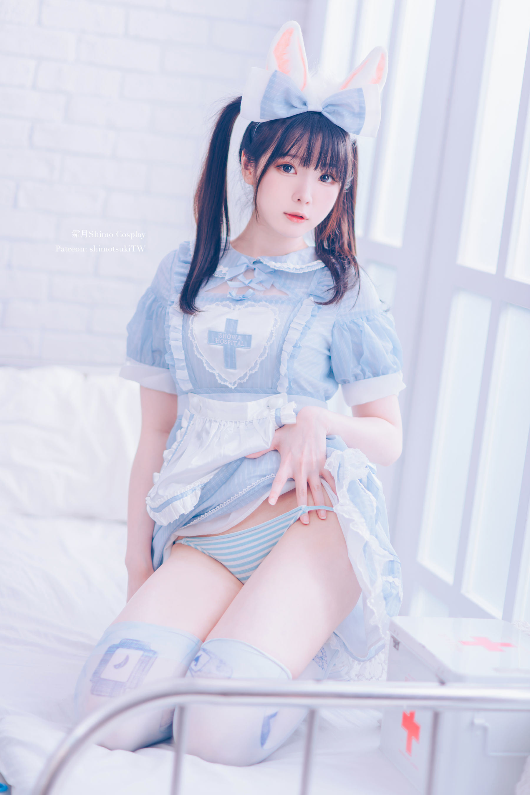 コスプレ福利] ウェイボーの妹子 霜月shimo - メイドスカート