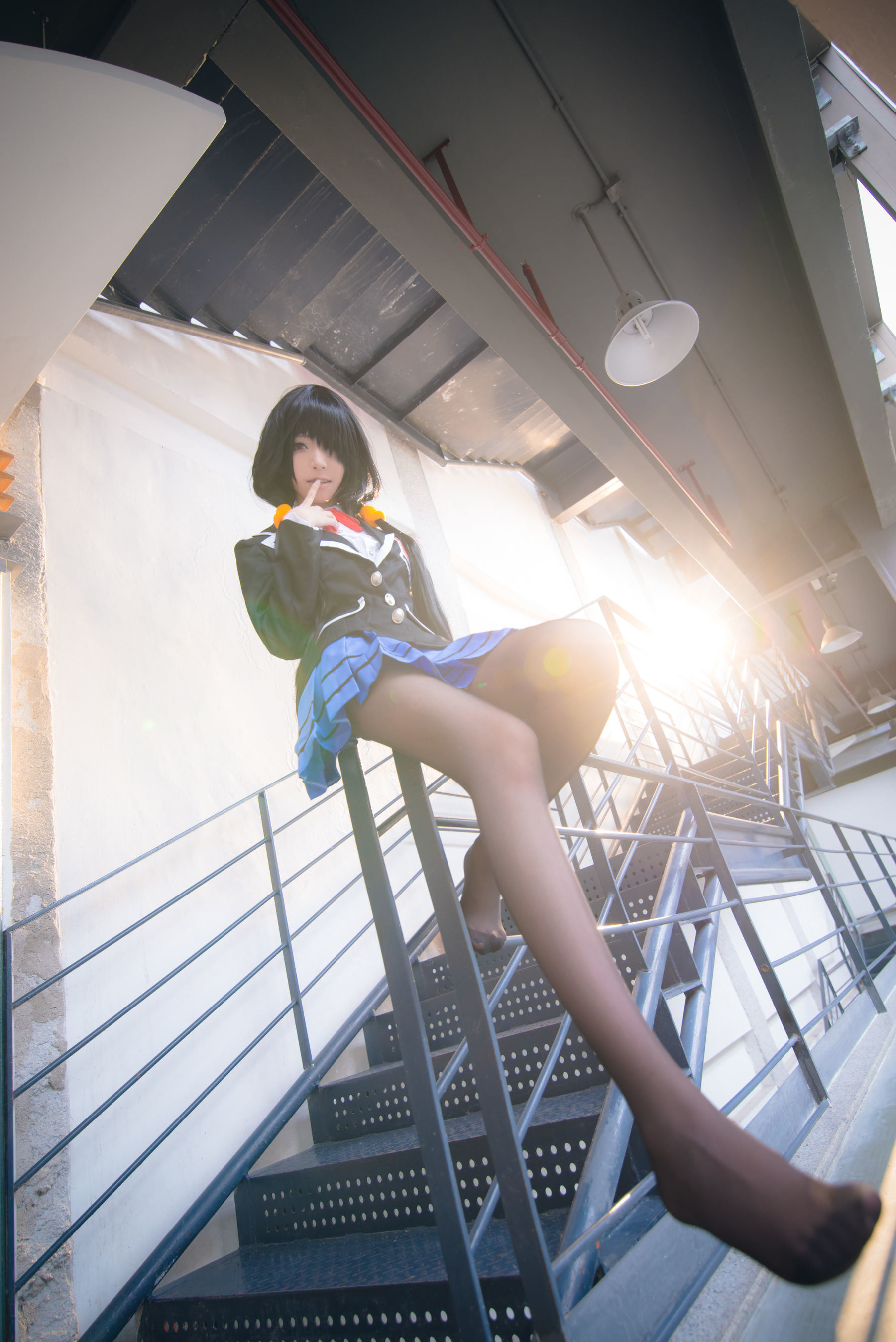 COS Phúc lợi] Coser Chân dài Thanh Thanh Tử Js - Kurumi Trang phục trường học