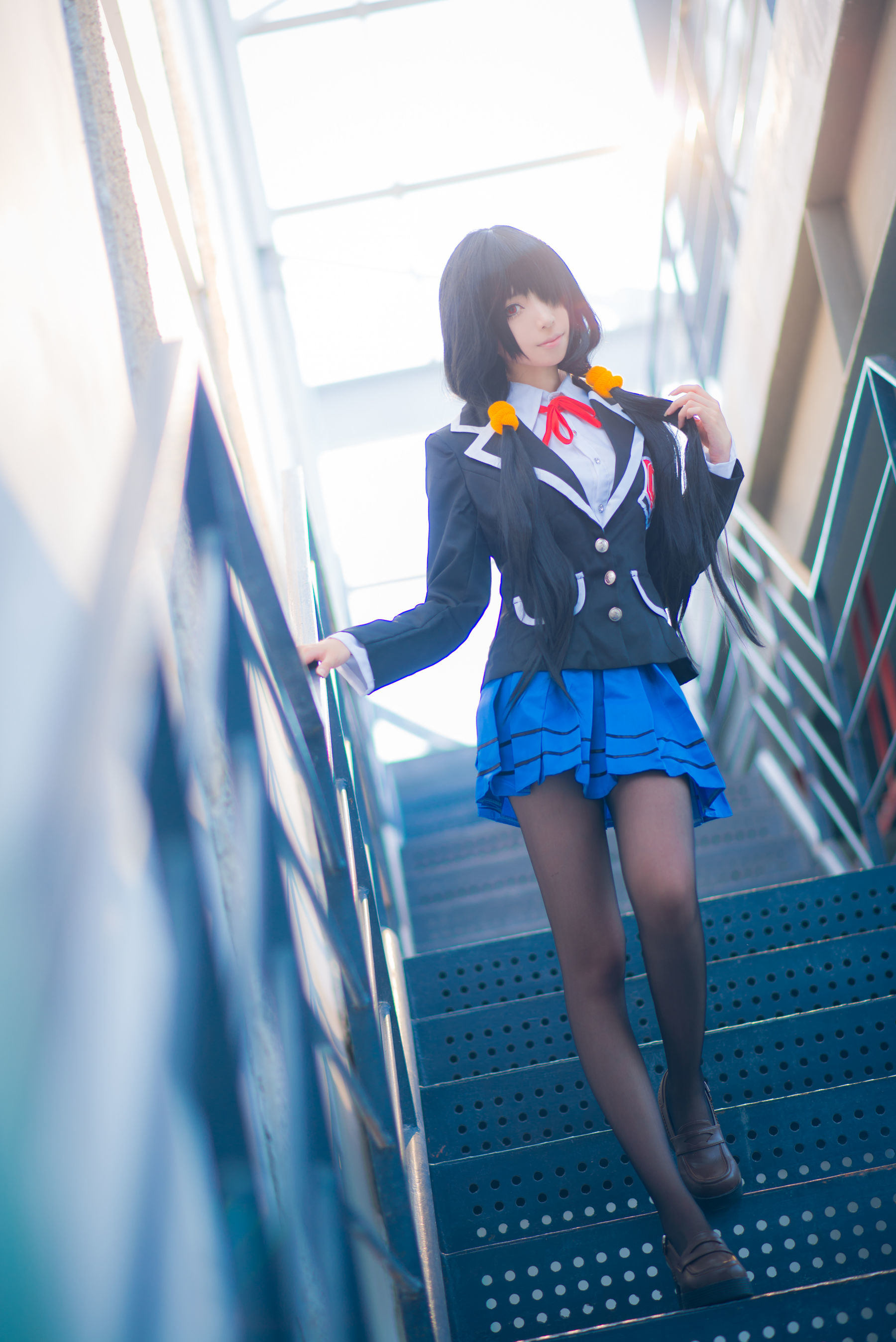 COS Phúc lợi] Coser Chân dài Thanh Thanh Tử Js - Kurumi Trang phục trường học