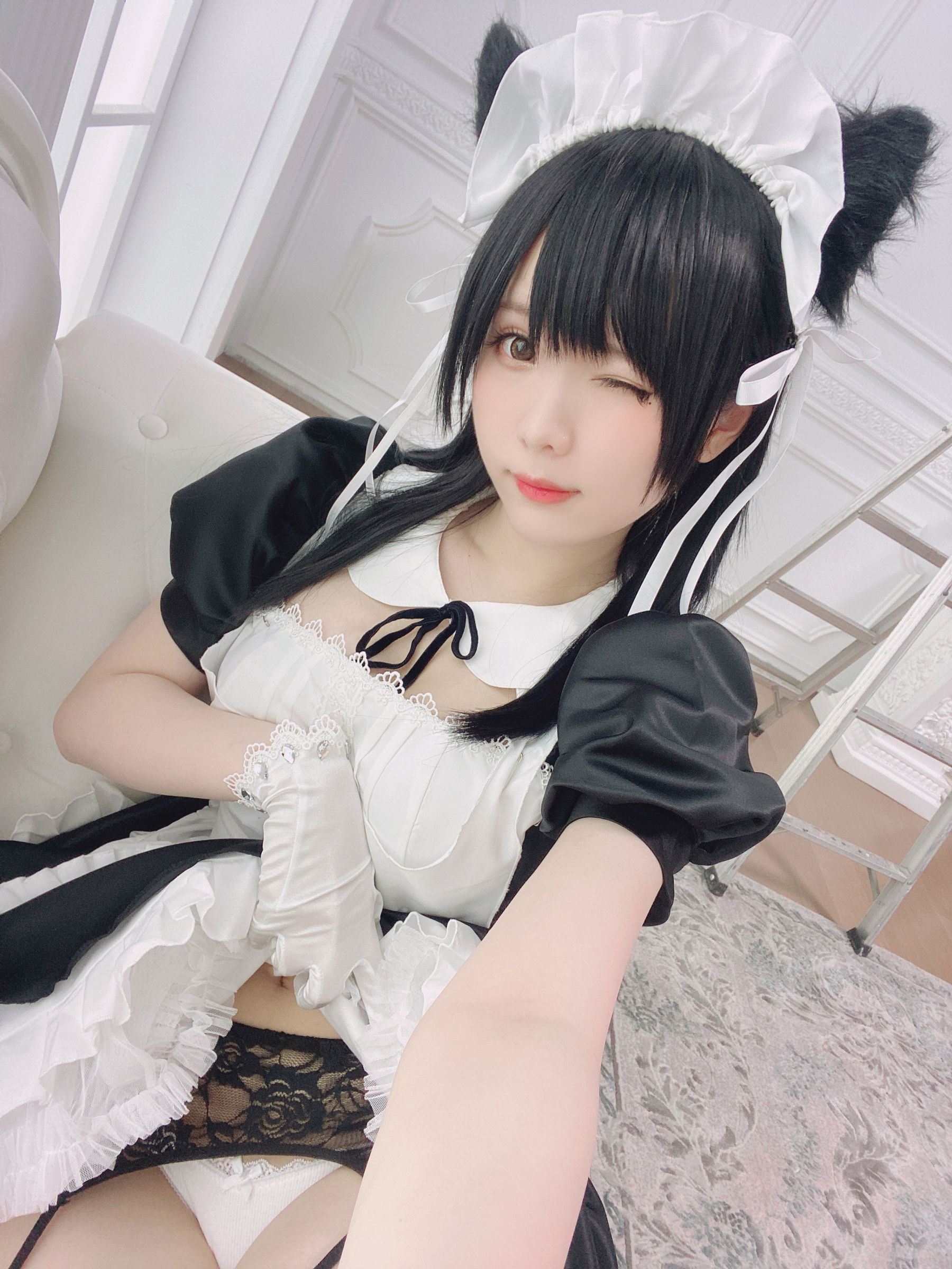 COS Phúc Lợi] Weibo Cô Gái Shimo - Atago Nữ Hầu