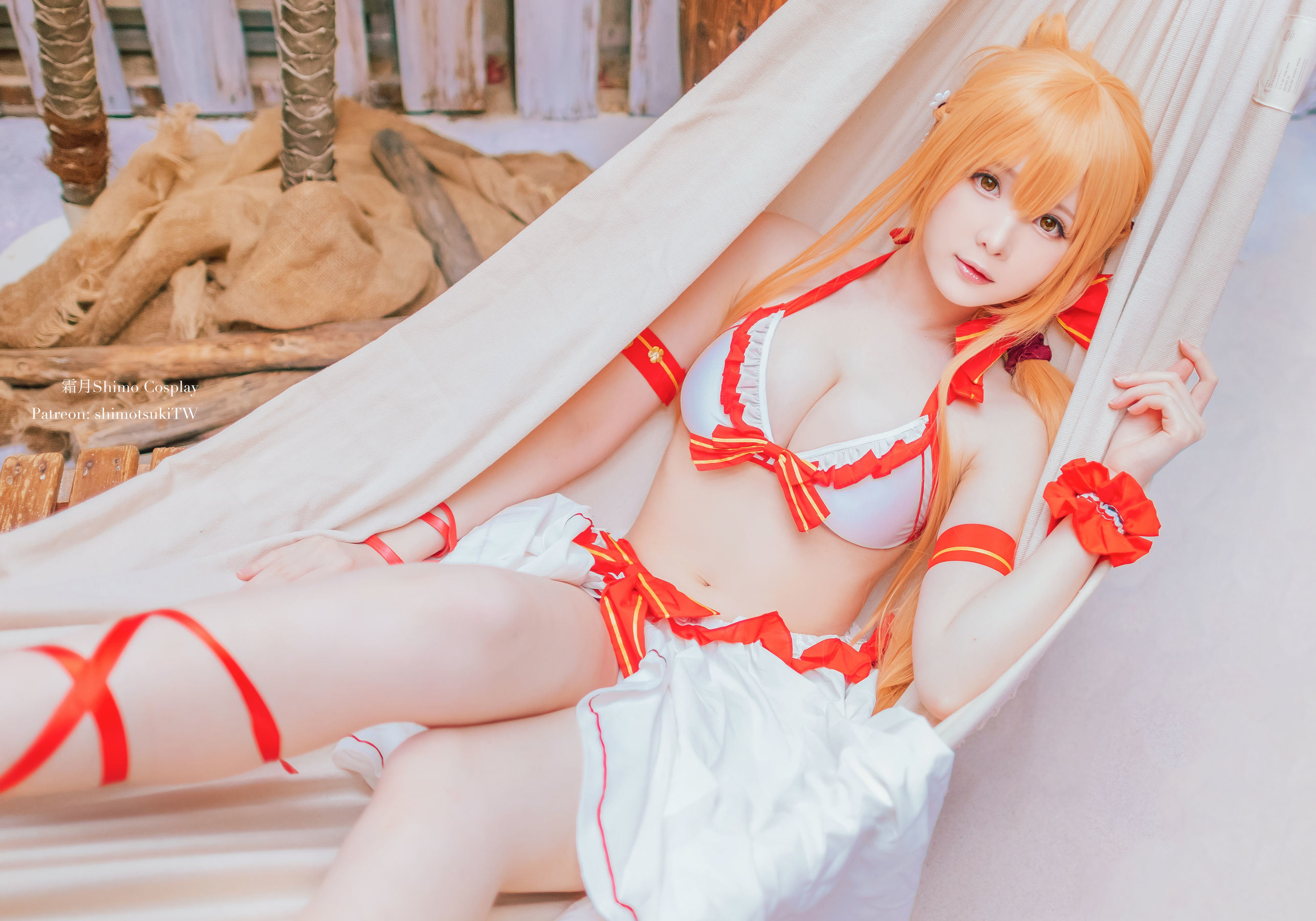 COS Phúc lợi] Weibo em gái Sương Nguyệt Shimo - Asuna đồ bơi