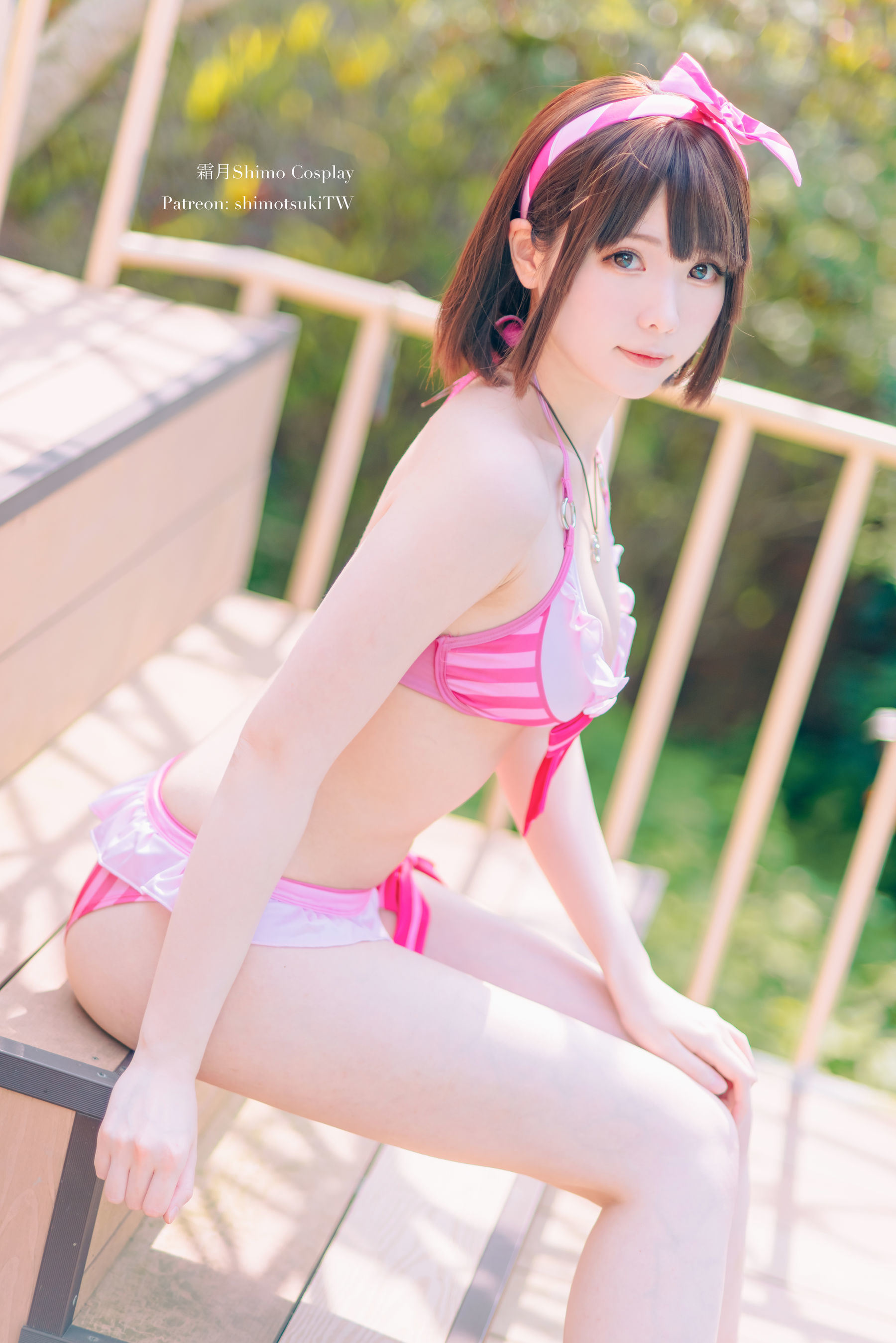 คอสเพลย์ 福利] สาวเว่ยป๋อ ชิโมะ - คาโตะ เมกุมิ ชุดว่ายน้ำ