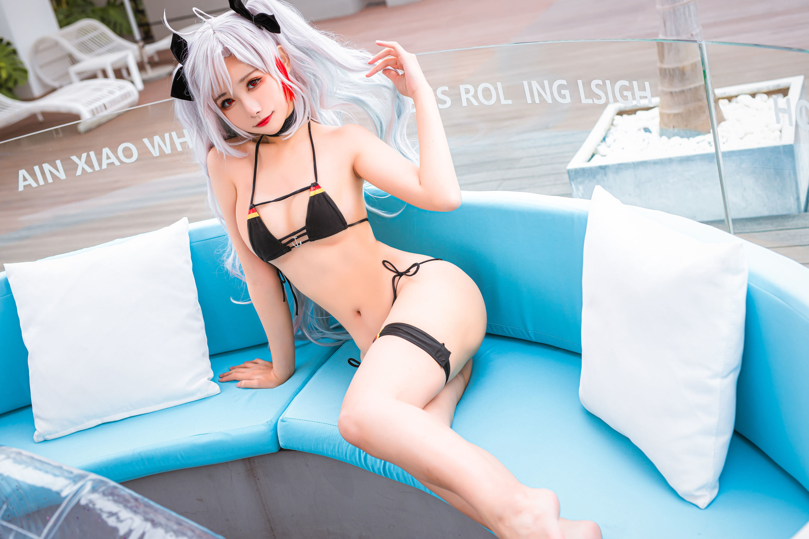 COS Phúc Lợi] Cô gái Weibo Momoko Aoi Aoi - Swimsuit của Eugen