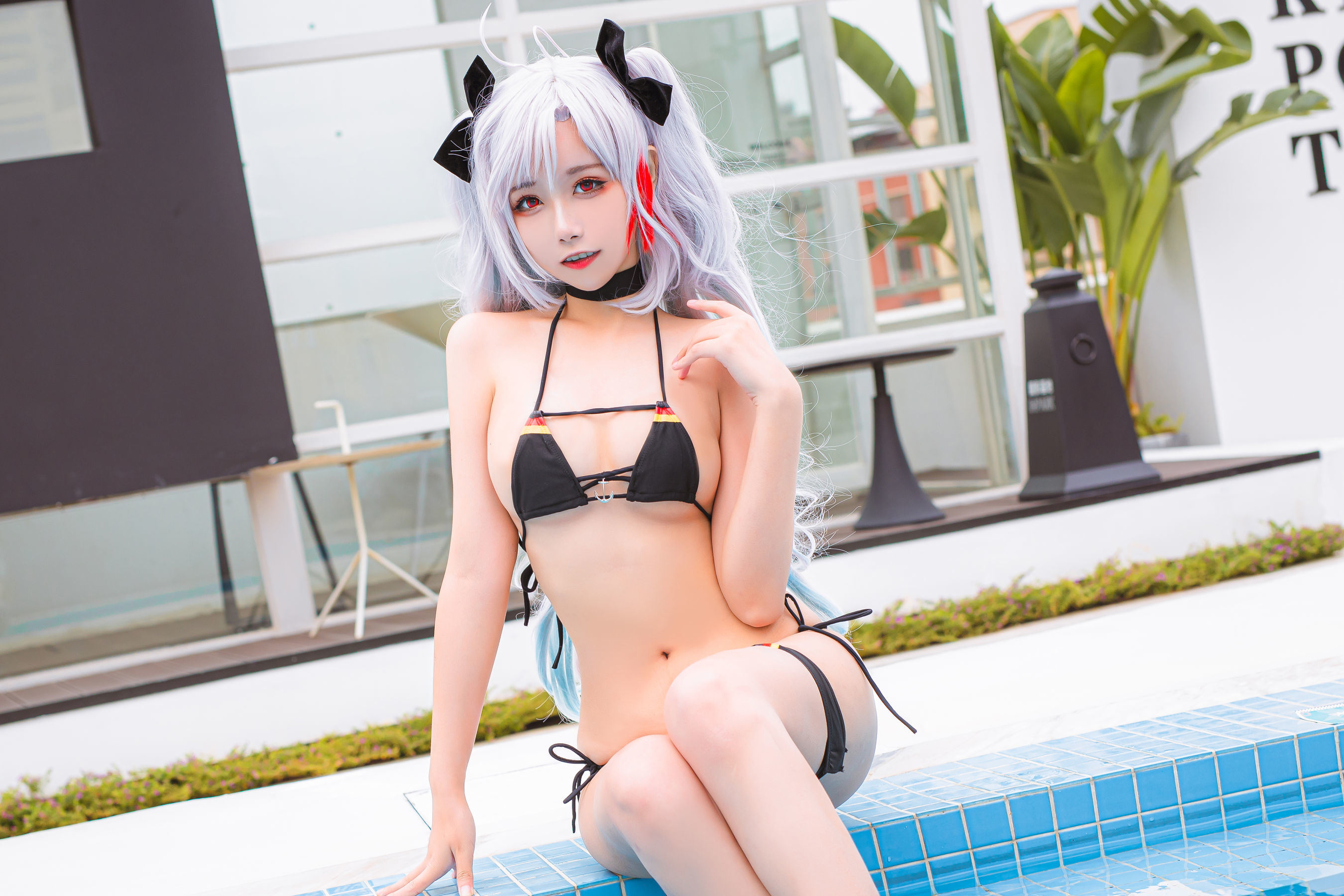 COS Phúc Lợi] Cô gái Weibo Momoko Aoi Aoi - Swimsuit của Eugen