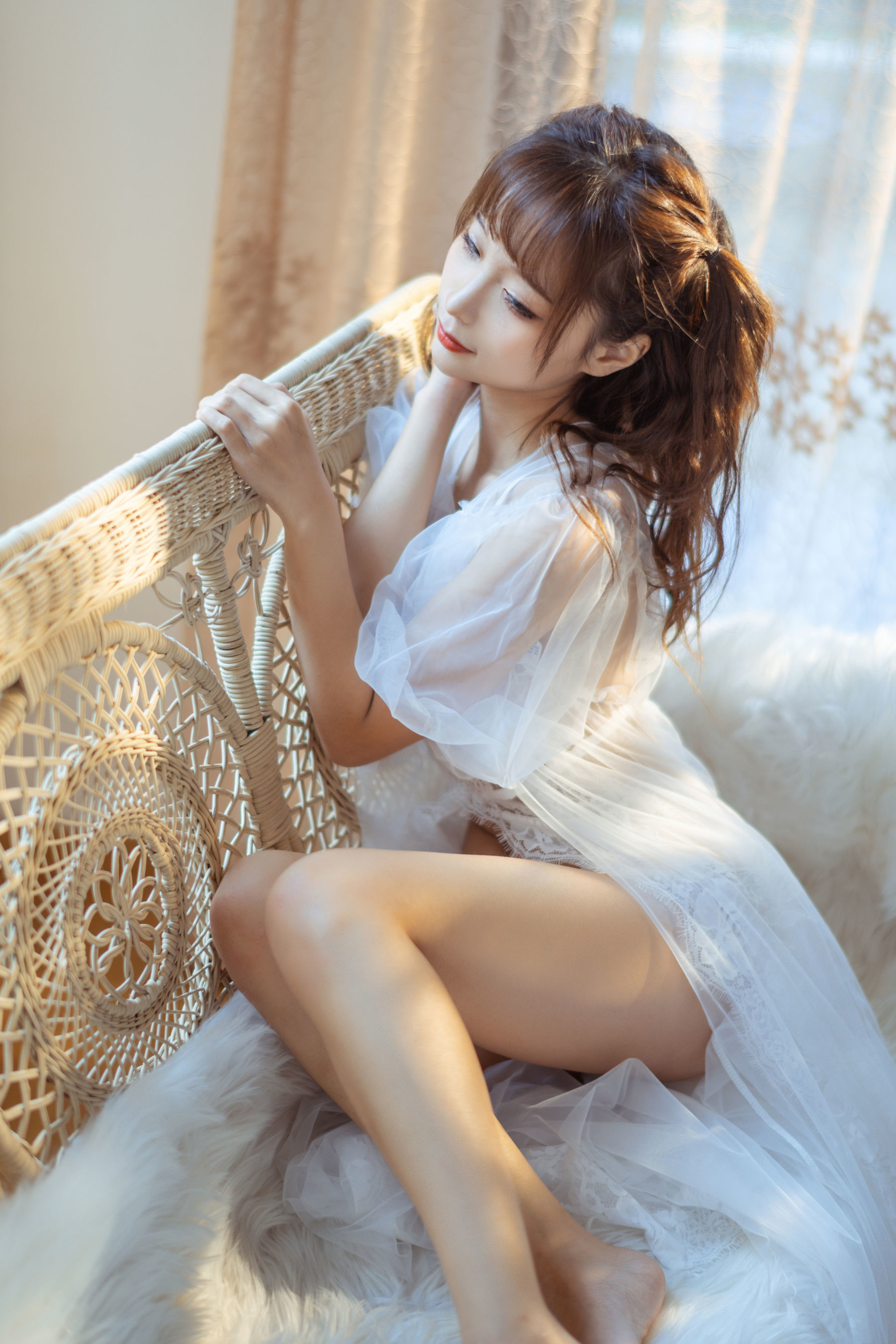 COS ฟู๋ลี่] บล็อกเกอร์อนิเมะ ชุนหมอหมอ - ชุดนอนลูกไม้