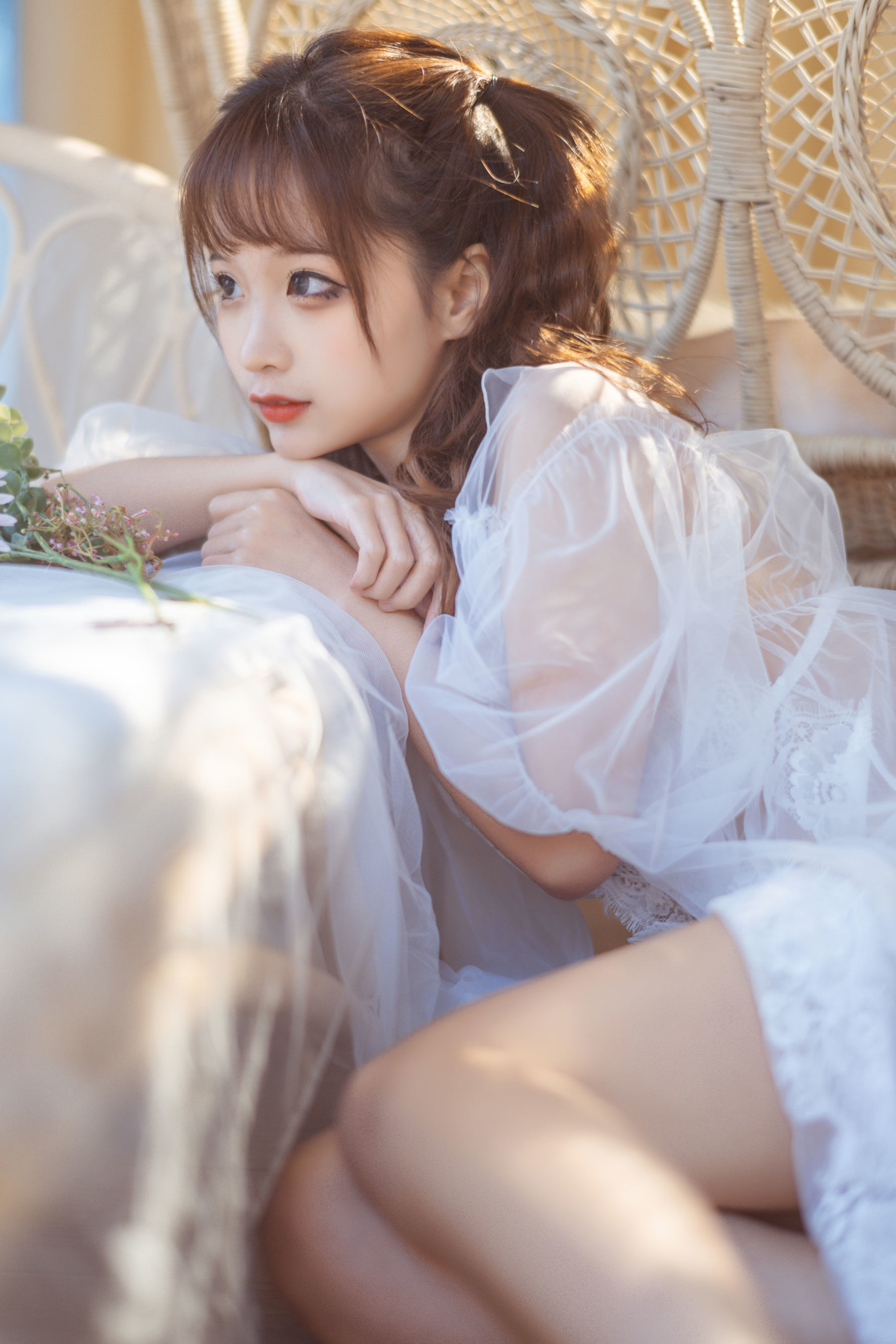 COS ฟู๋ลี่] บล็อกเกอร์อนิเมะ ชุนหมอหมอ - ชุดนอนลูกไม้