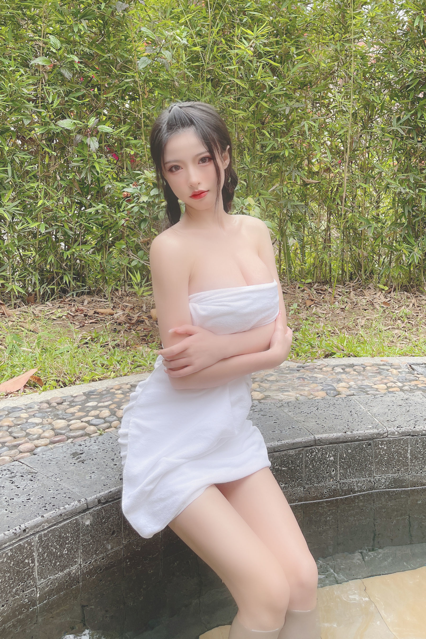 COS福利] 尤物清水由乃 - 溫泉浴巾