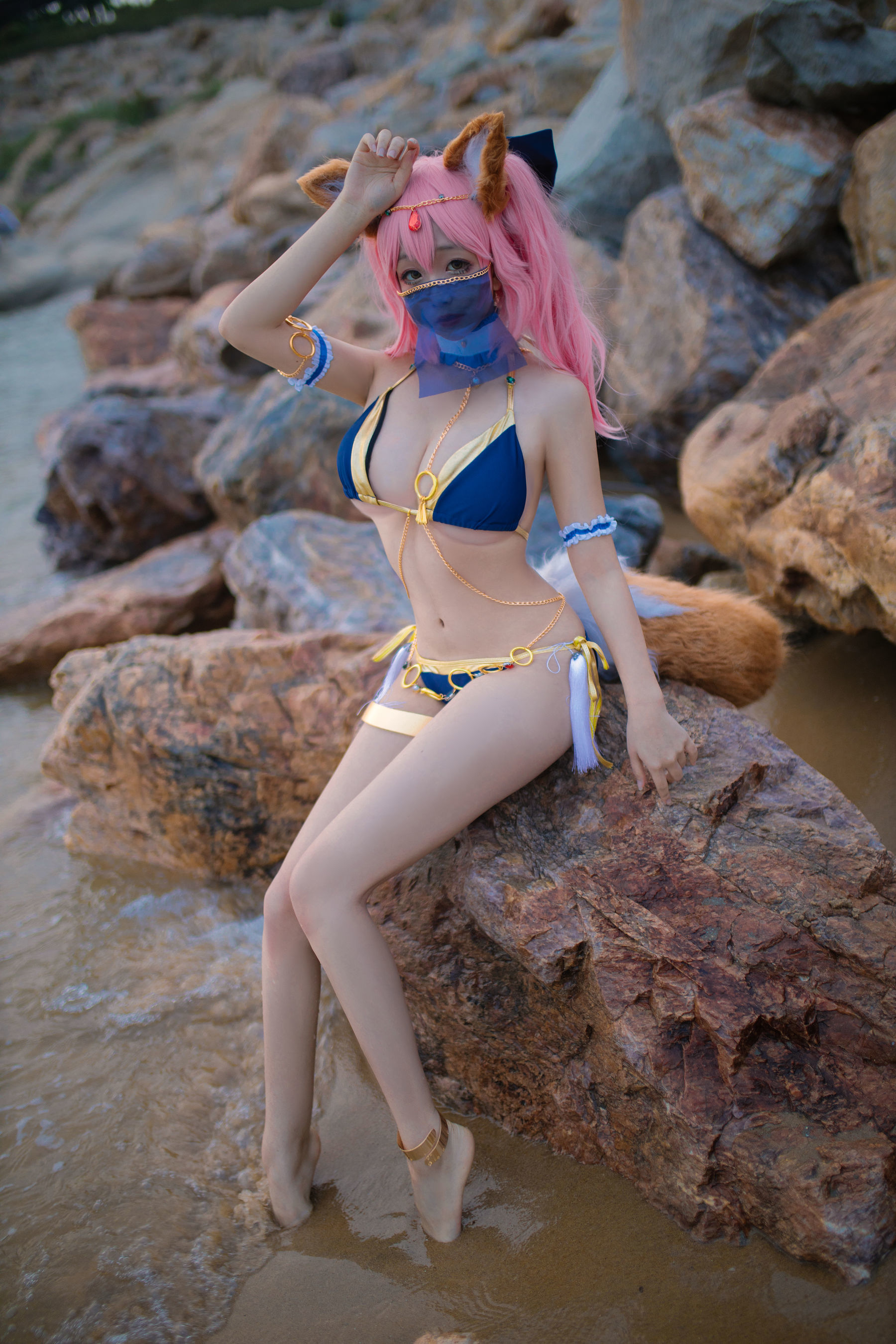 COSフクイ] コスプレリナジャオ - 玉藻前 アラビア舞娘