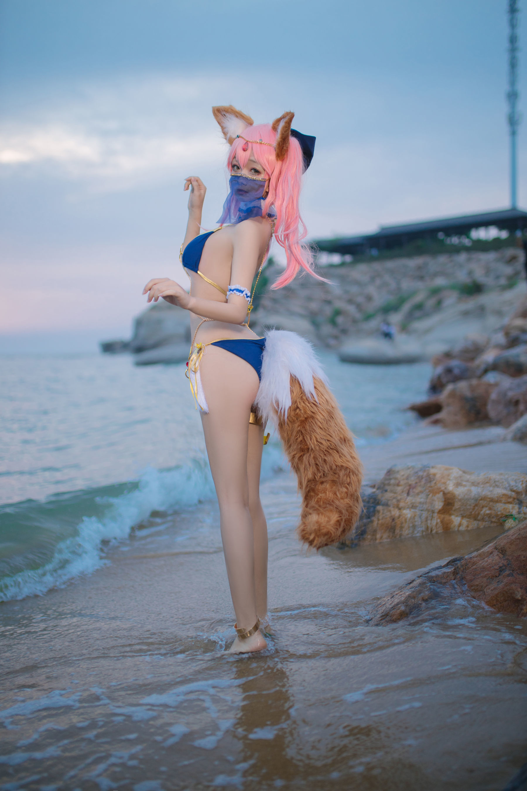 COSフクイ] コスプレリナジャオ - 玉藻前 アラビア舞娘