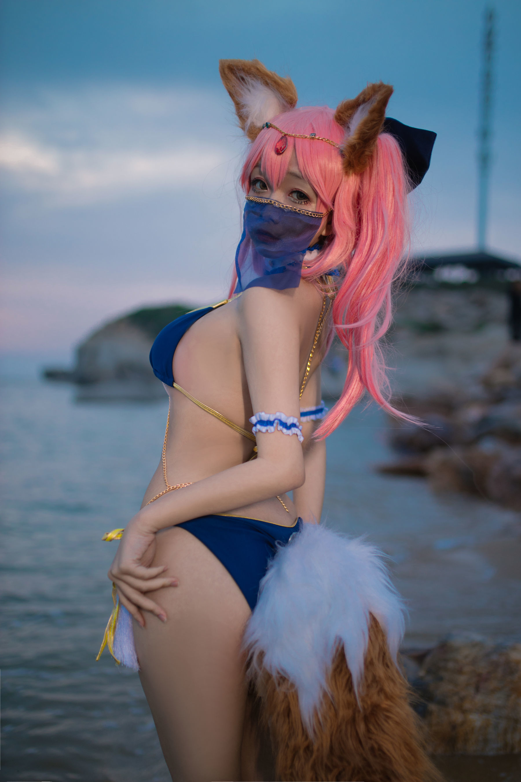 COSフクイ] コスプレリナジャオ - 玉藻前 アラビア舞娘