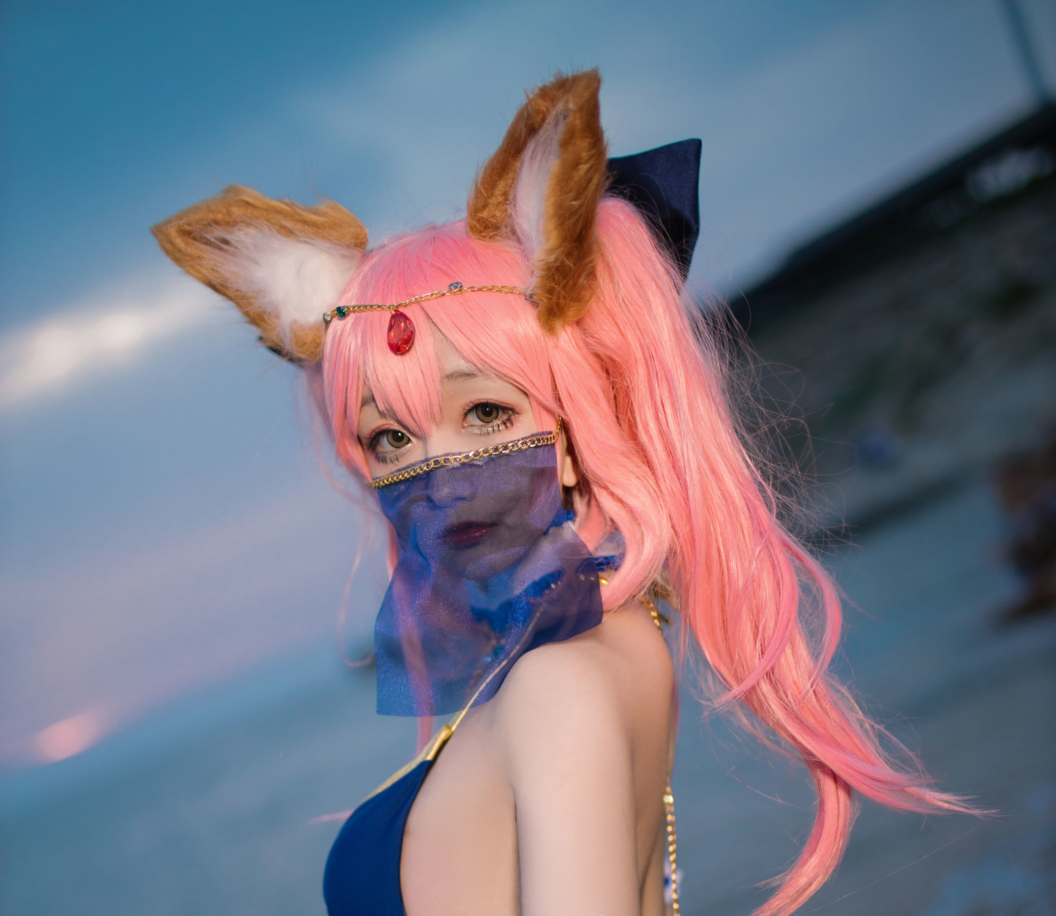 COSフクイ] コスプレリナジャオ - 玉藻前 アラビア舞娘