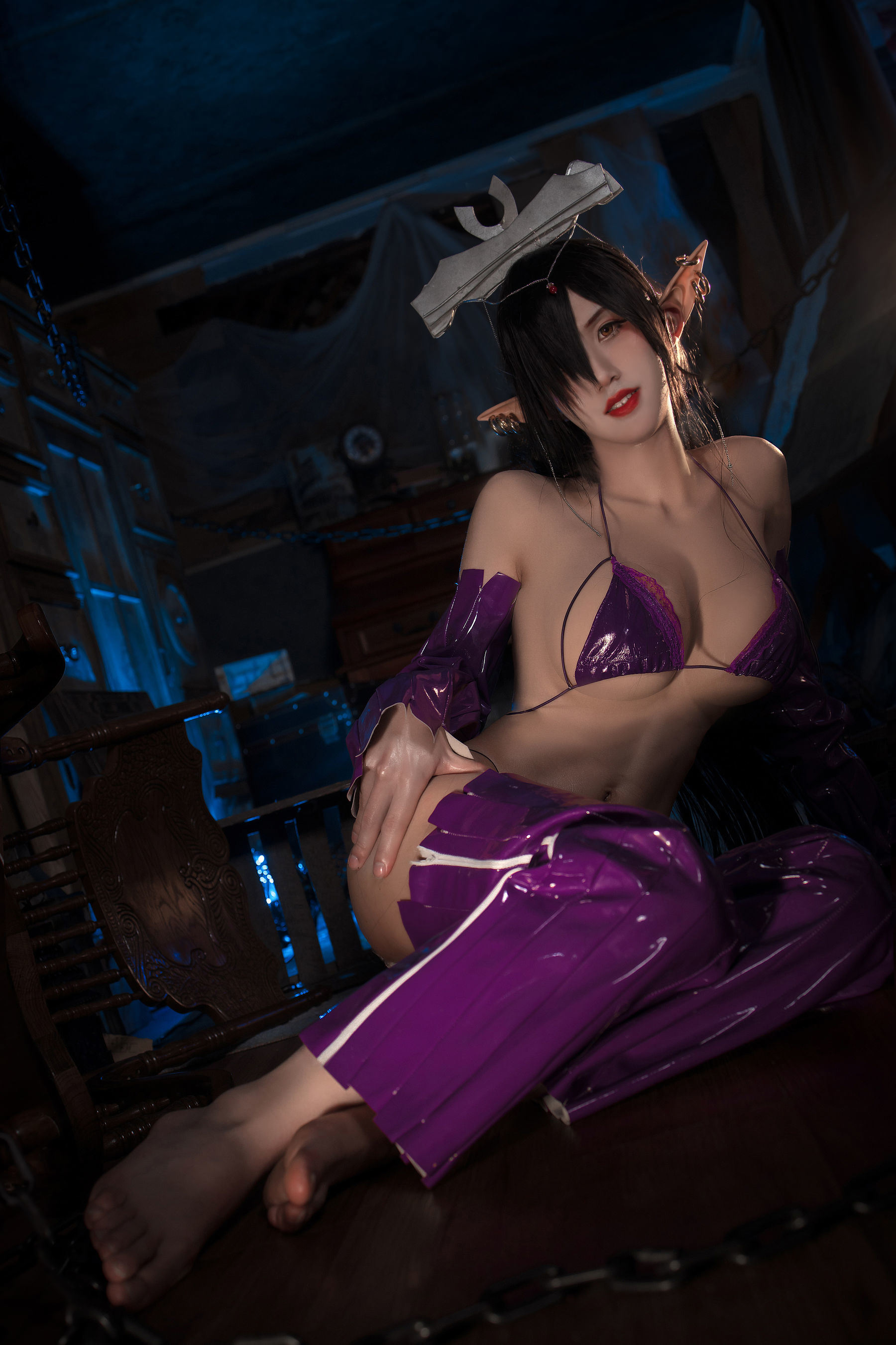 Internet Celebrity Coser Photobook] Anime Blogger Sakuramitsu - Black Beast Orika Doujin