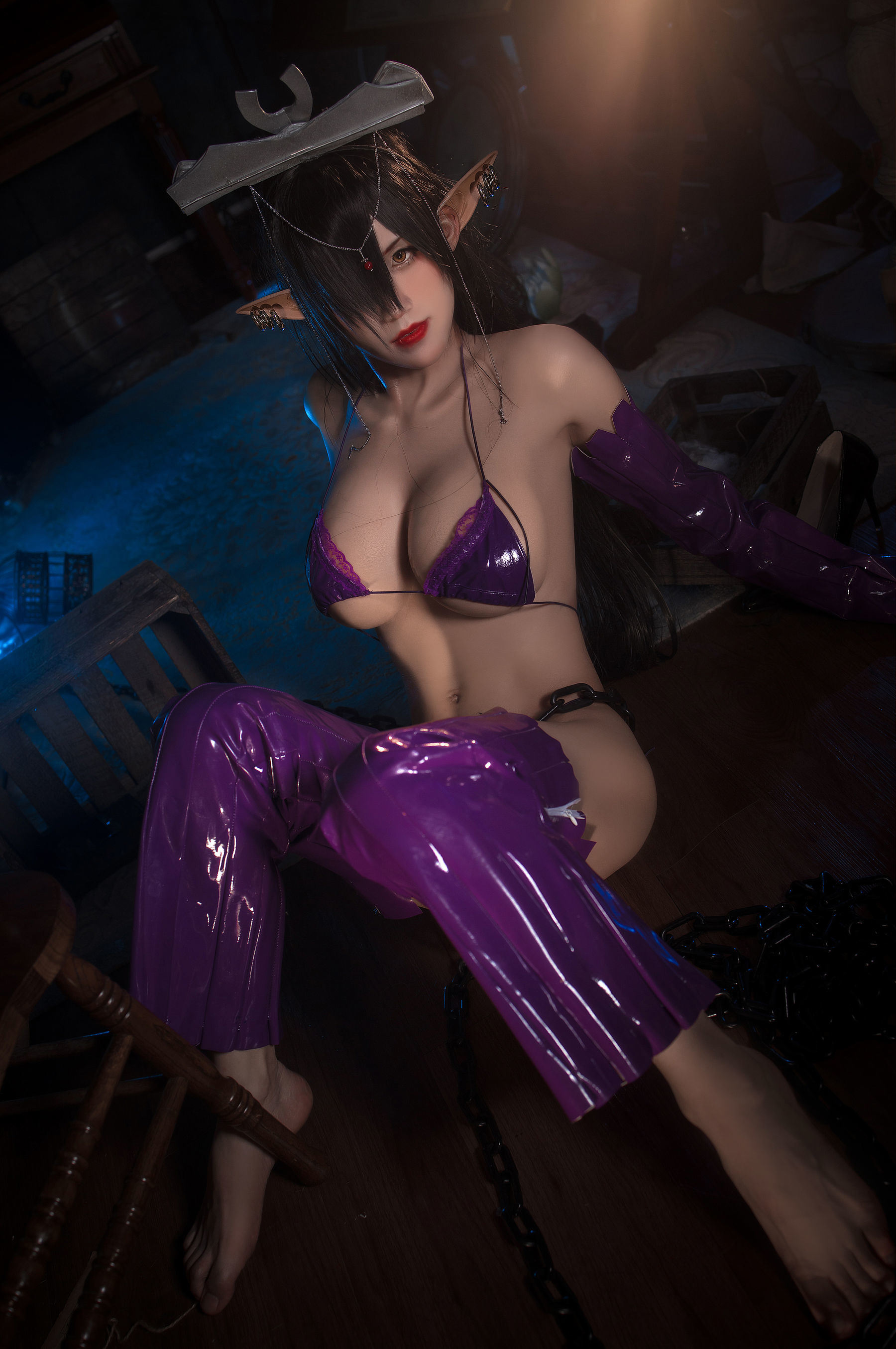 Internet Celebrity Coser Photobook] Anime Blogger Sakuramitsu - Black Beast Orika Doujin