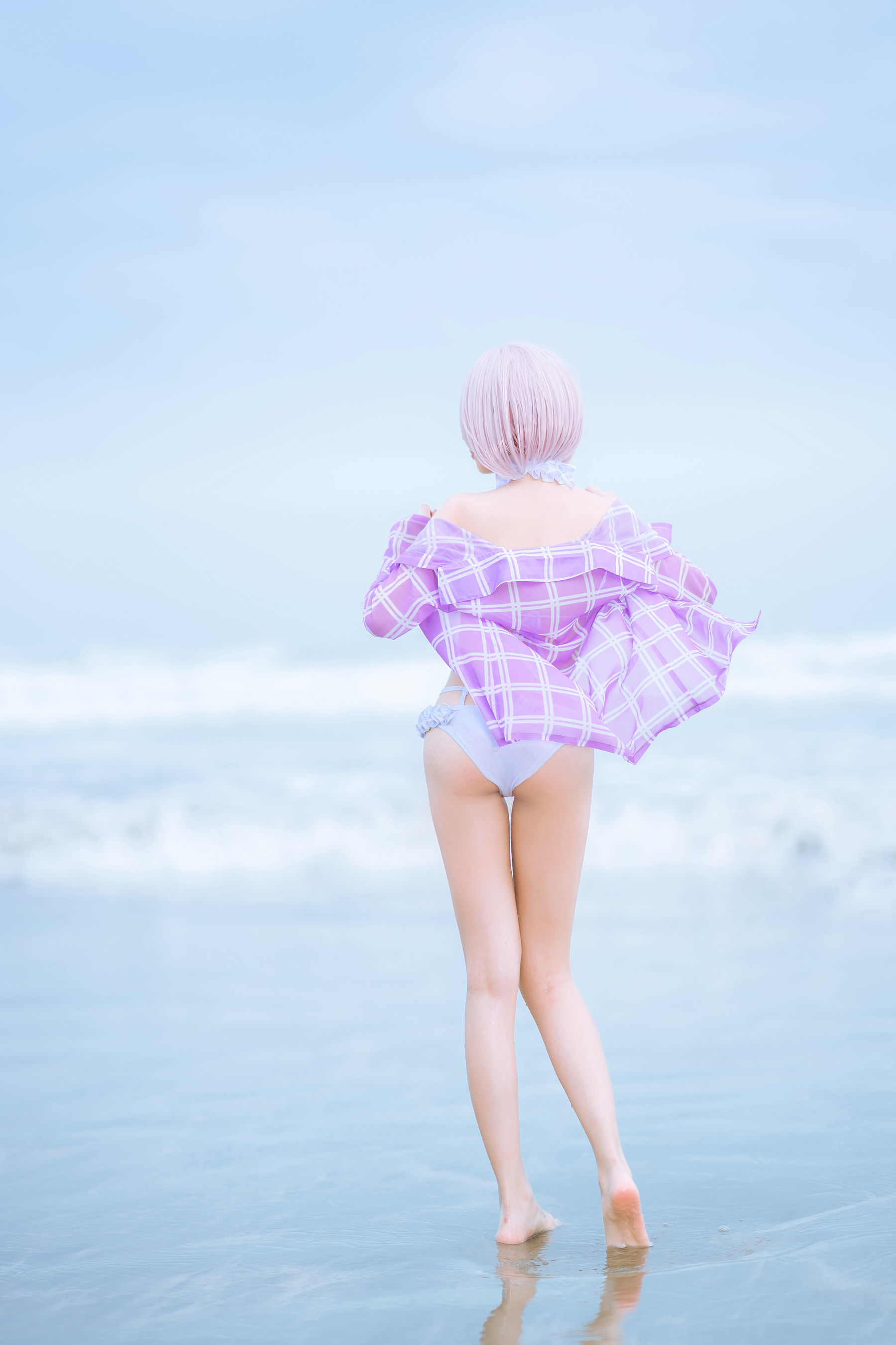 [网红COSER写真] 动漫博主果咩酱w - 海边玛修