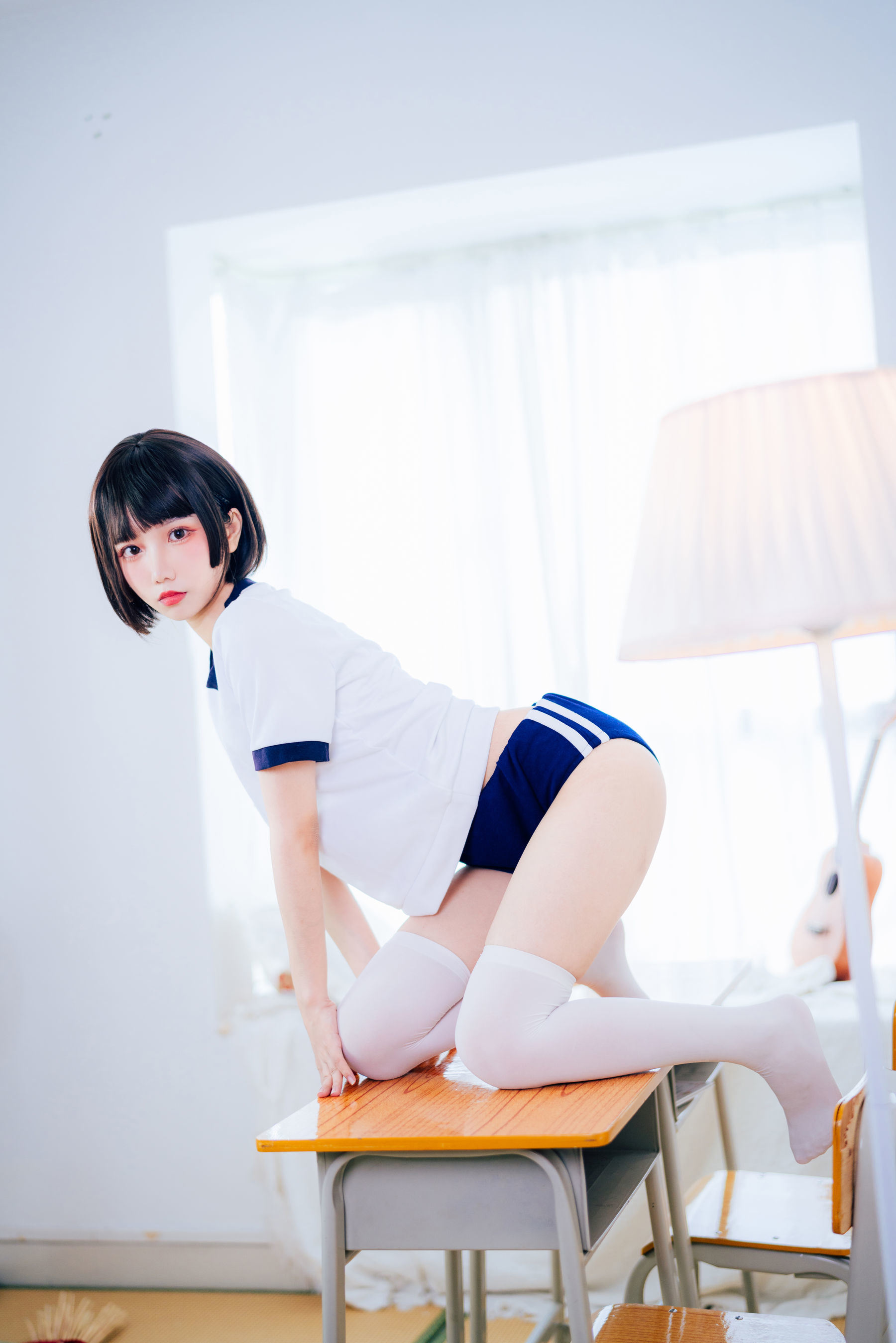 [网红COSER写真] 动漫博主果咩酱w - 体操服