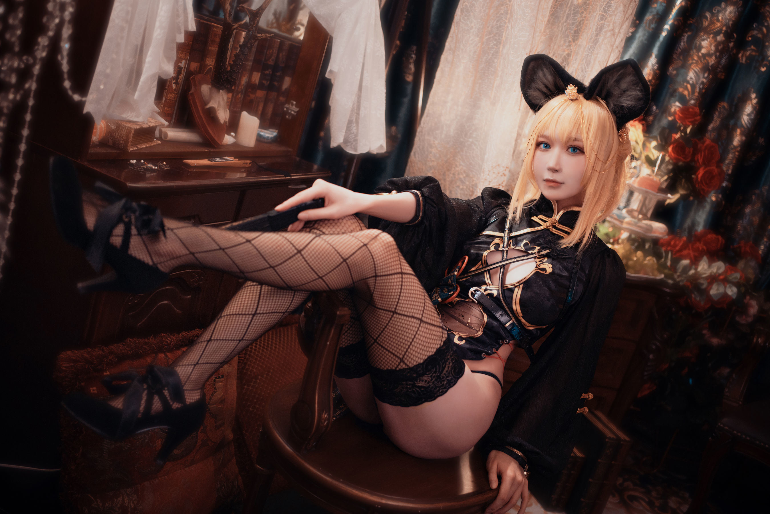 Anime blogger Abao is also a bunny girl - only your qipao
