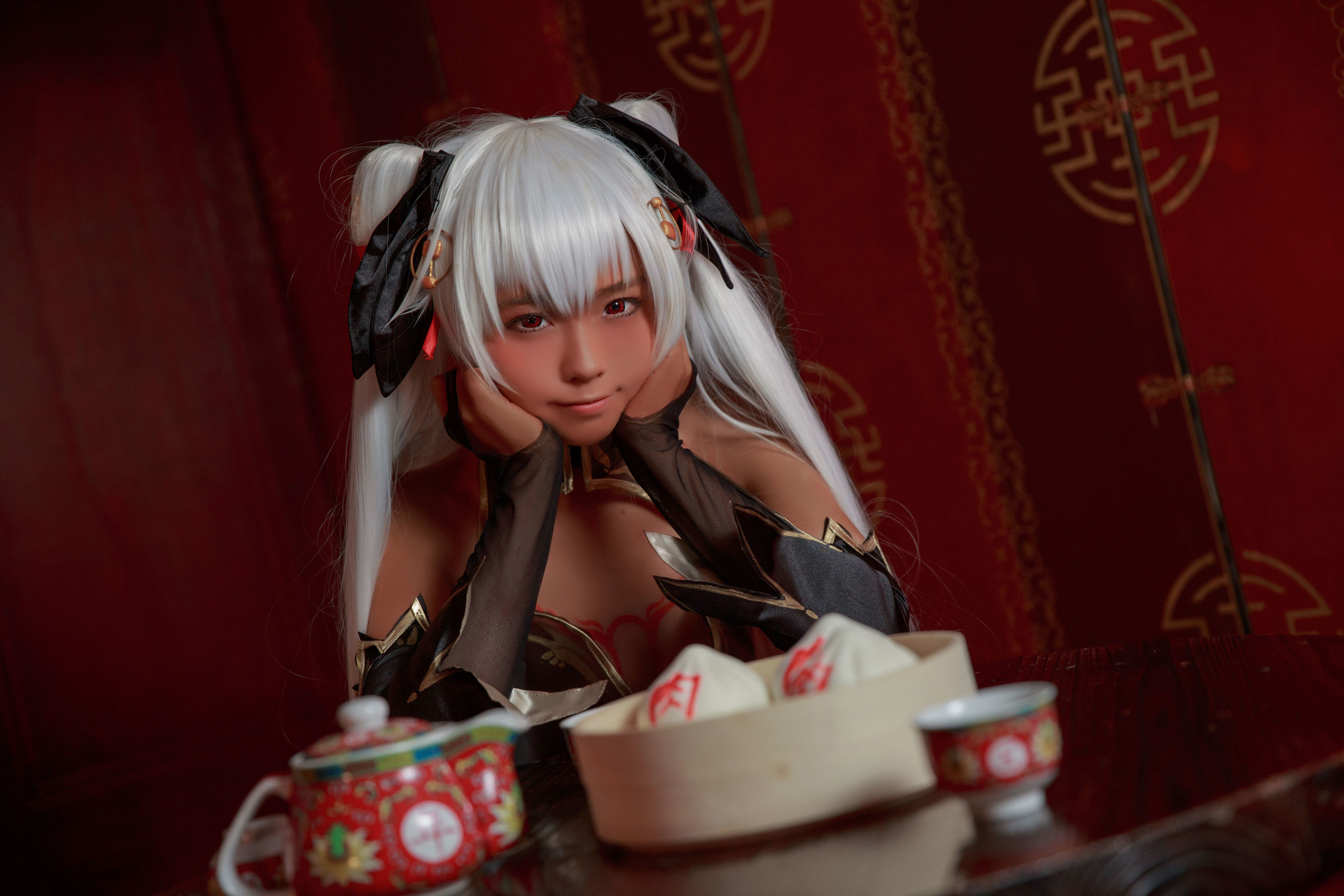เน็ตไอดอลคอเซอร์ภาพถ่าย] บล็อกเกอร์อนิเมะ G44 ไม่ได้รับบาดเจ็บ - สาวกี่เพ้าสีน้ำตาล
