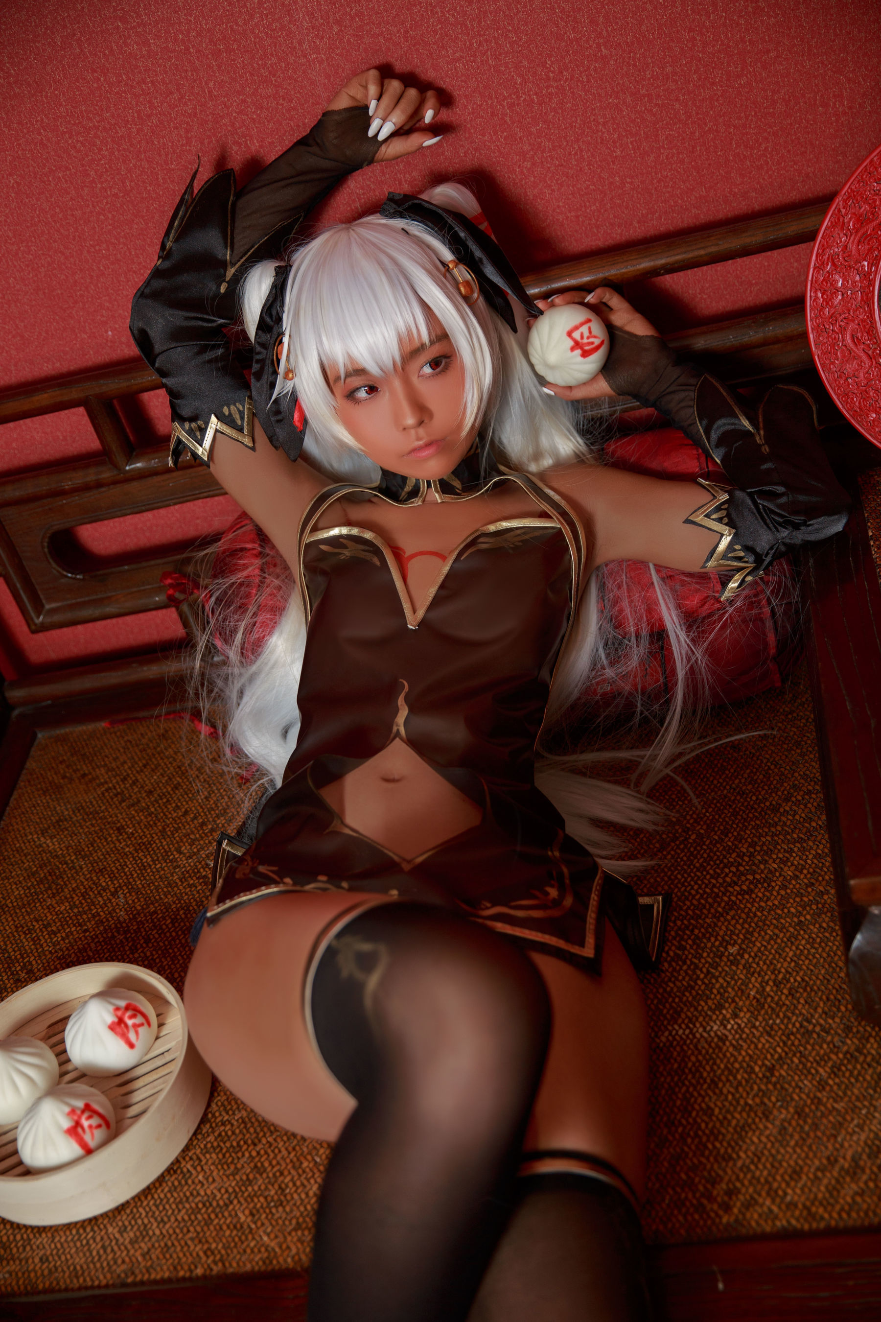 เน็ตไอดอลคอเซอร์ภาพถ่าย] บล็อกเกอร์อนิเมะ G44 ไม่ได้รับบาดเจ็บ - สาวกี่เพ้าสีน้ำตาล