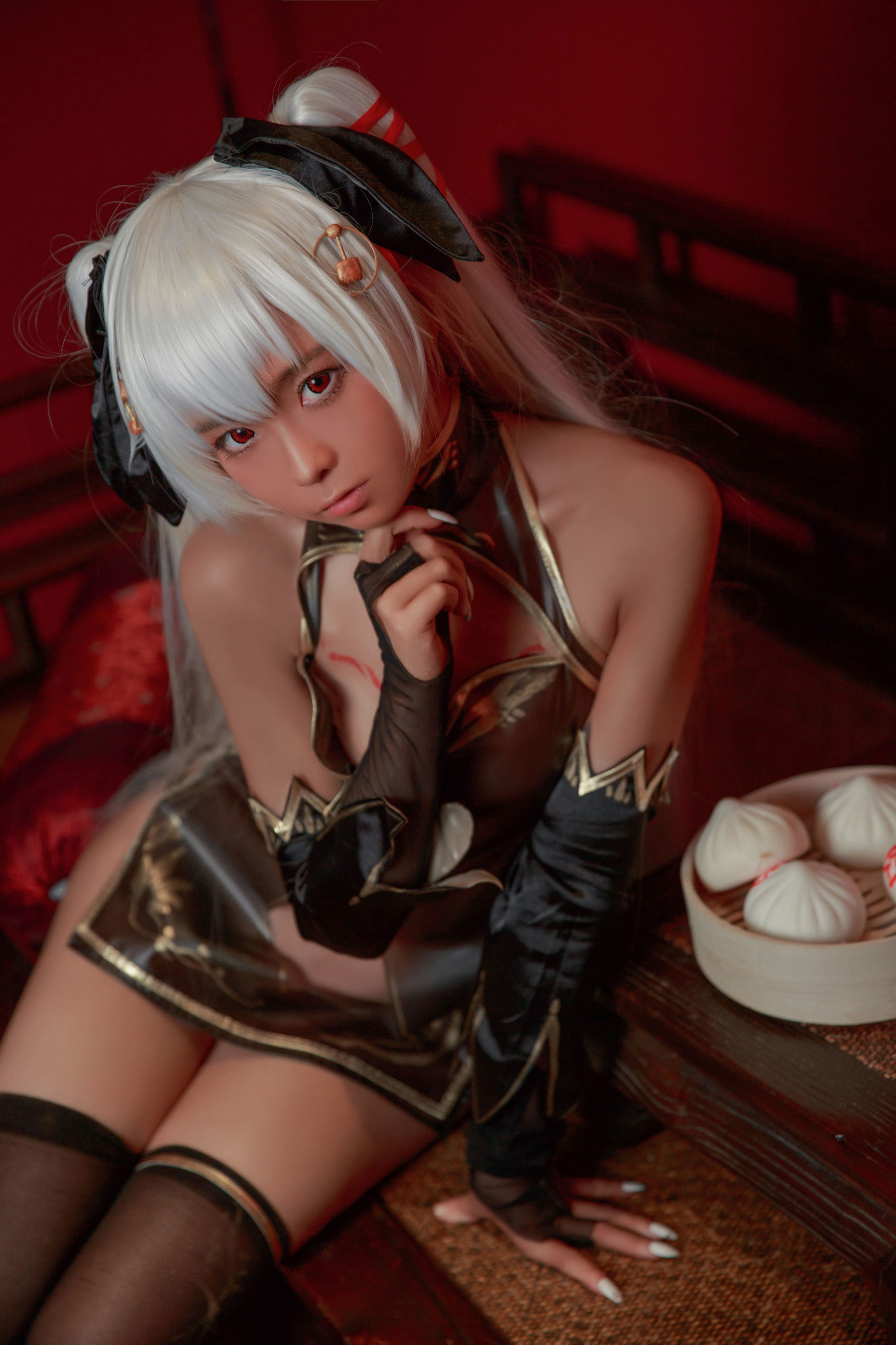 เน็ตไอดอลคอเซอร์ภาพถ่าย] บล็อกเกอร์อนิเมะ G44 ไม่ได้รับบาดเจ็บ - สาวกี่เพ้าสีน้ำตาล