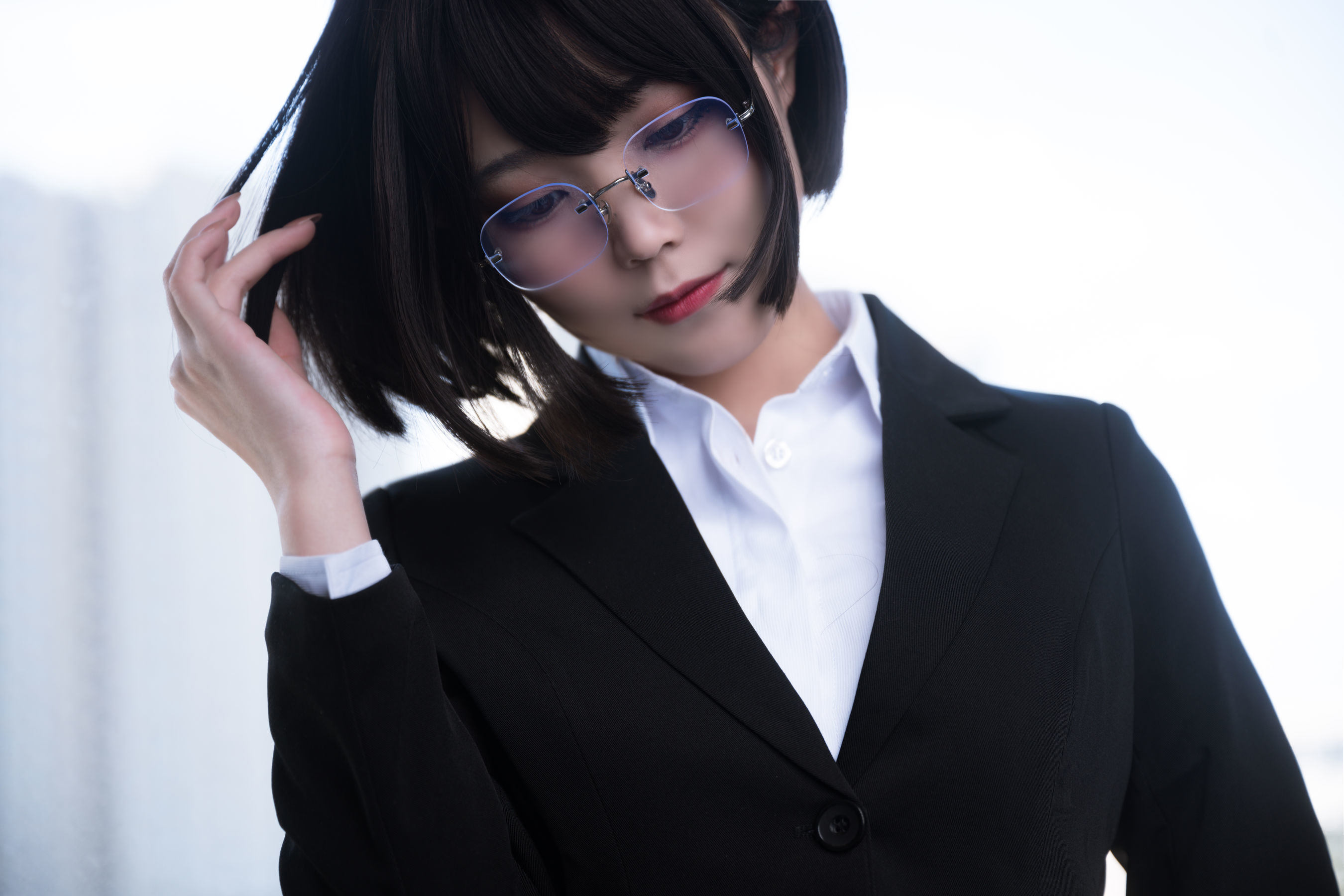 Ảnh chụp Coser nổi tiếng] Cosplay Vương Trí Tử - OL Đen lụa
