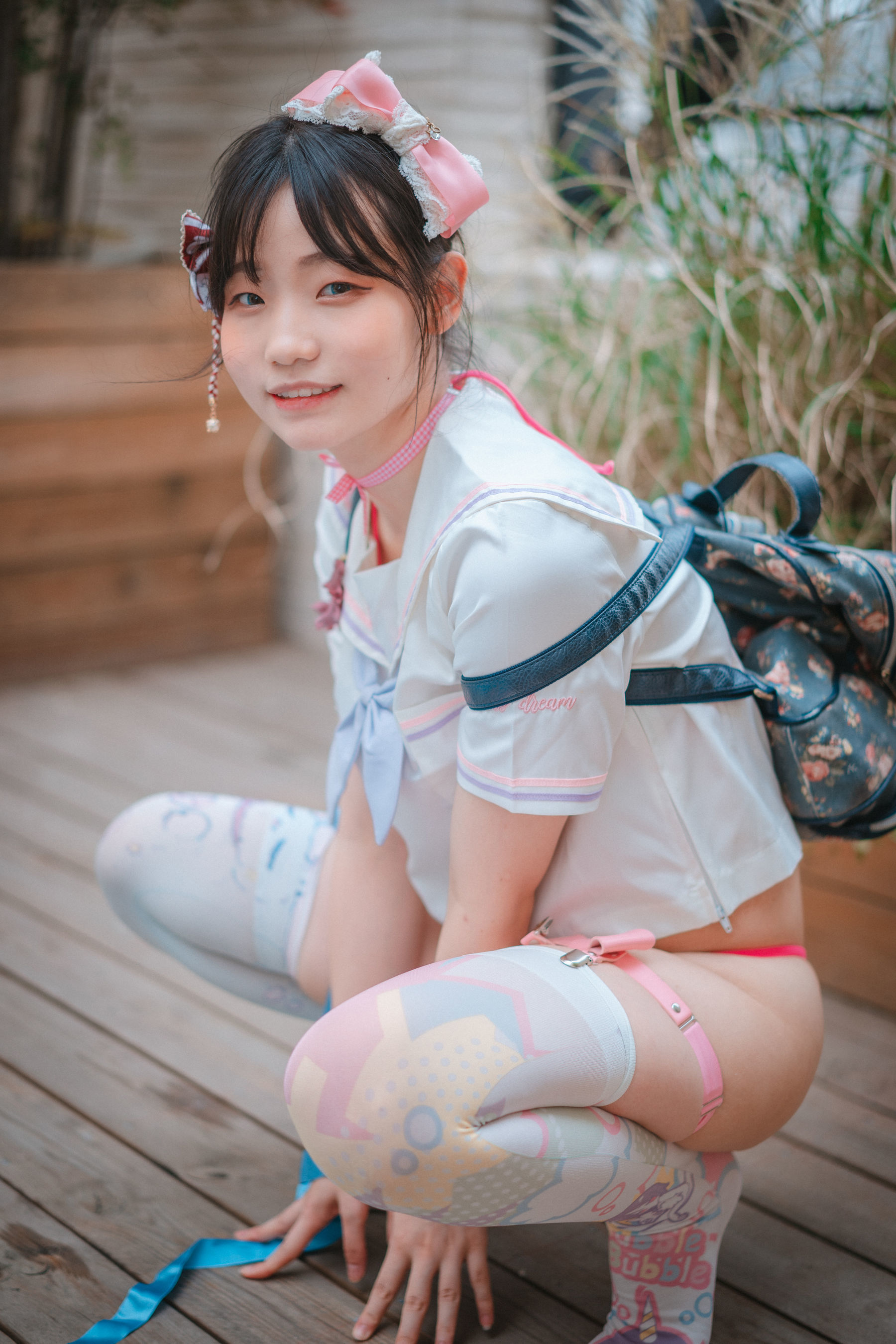 DJAWA] Mimmi - Backpacker in Violet Photo Set