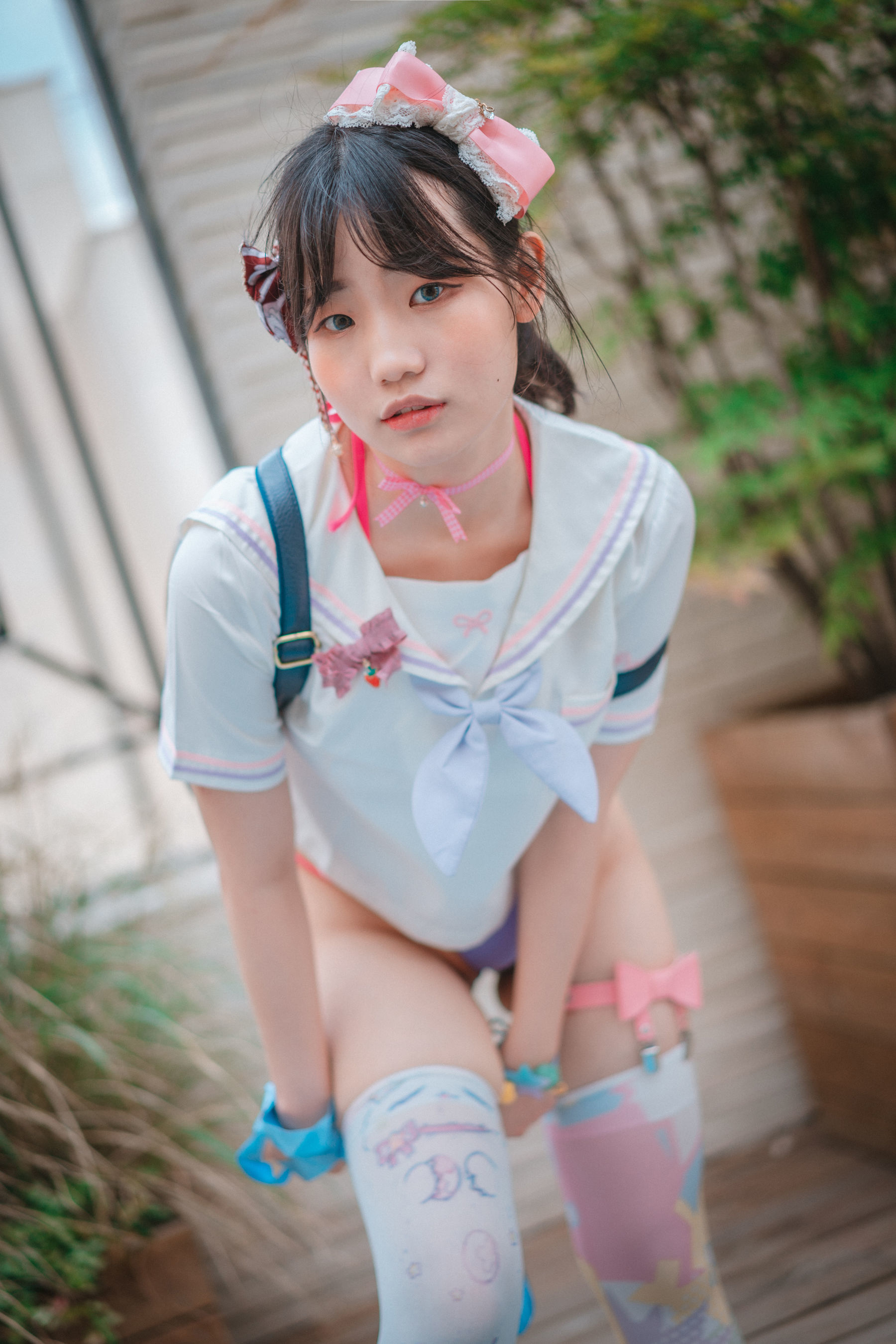 DJAWA] Mimmi - Backpacker in Violet Photo Set