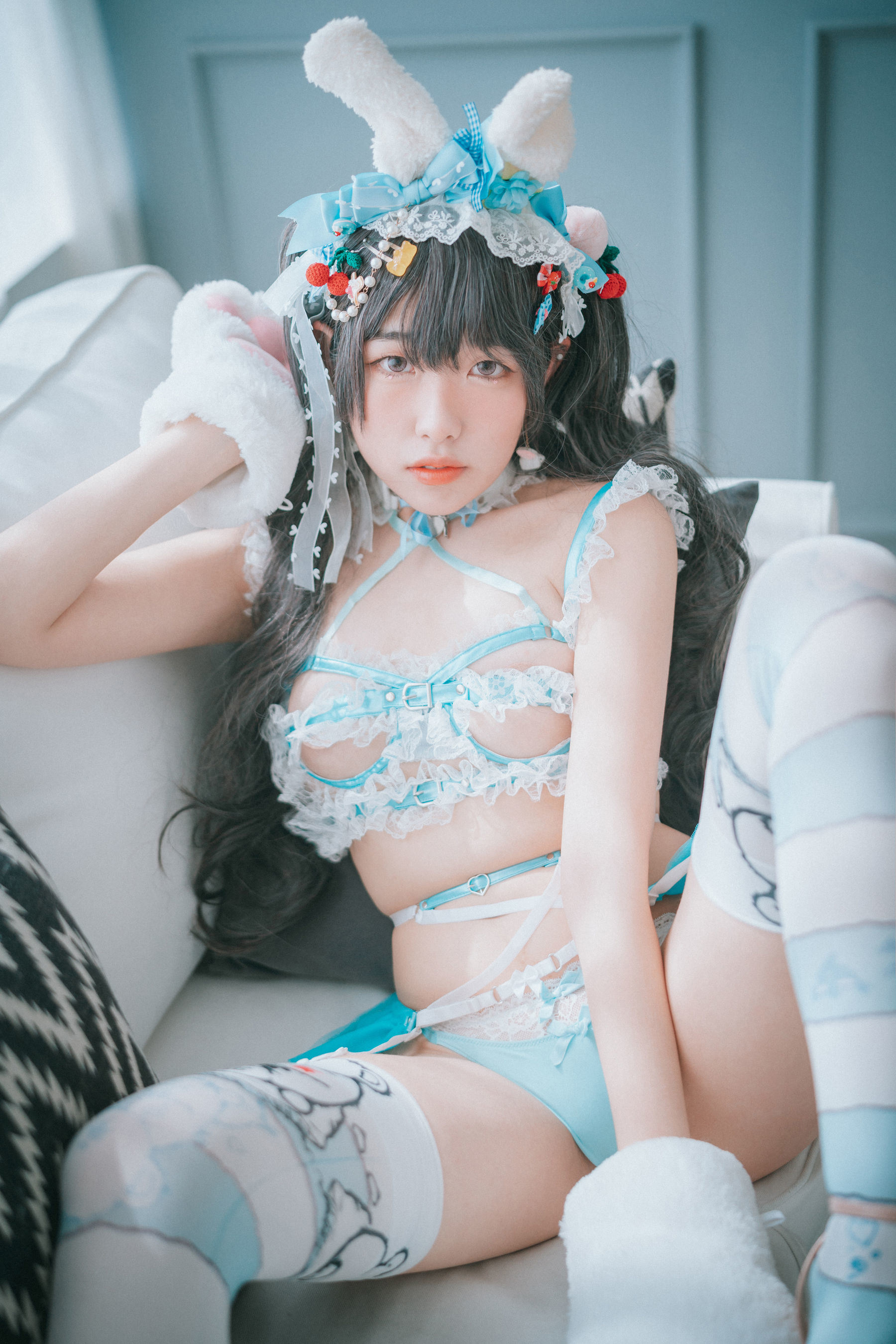 [DJAWA] Sonson - Turquoise Bunny 写真套图