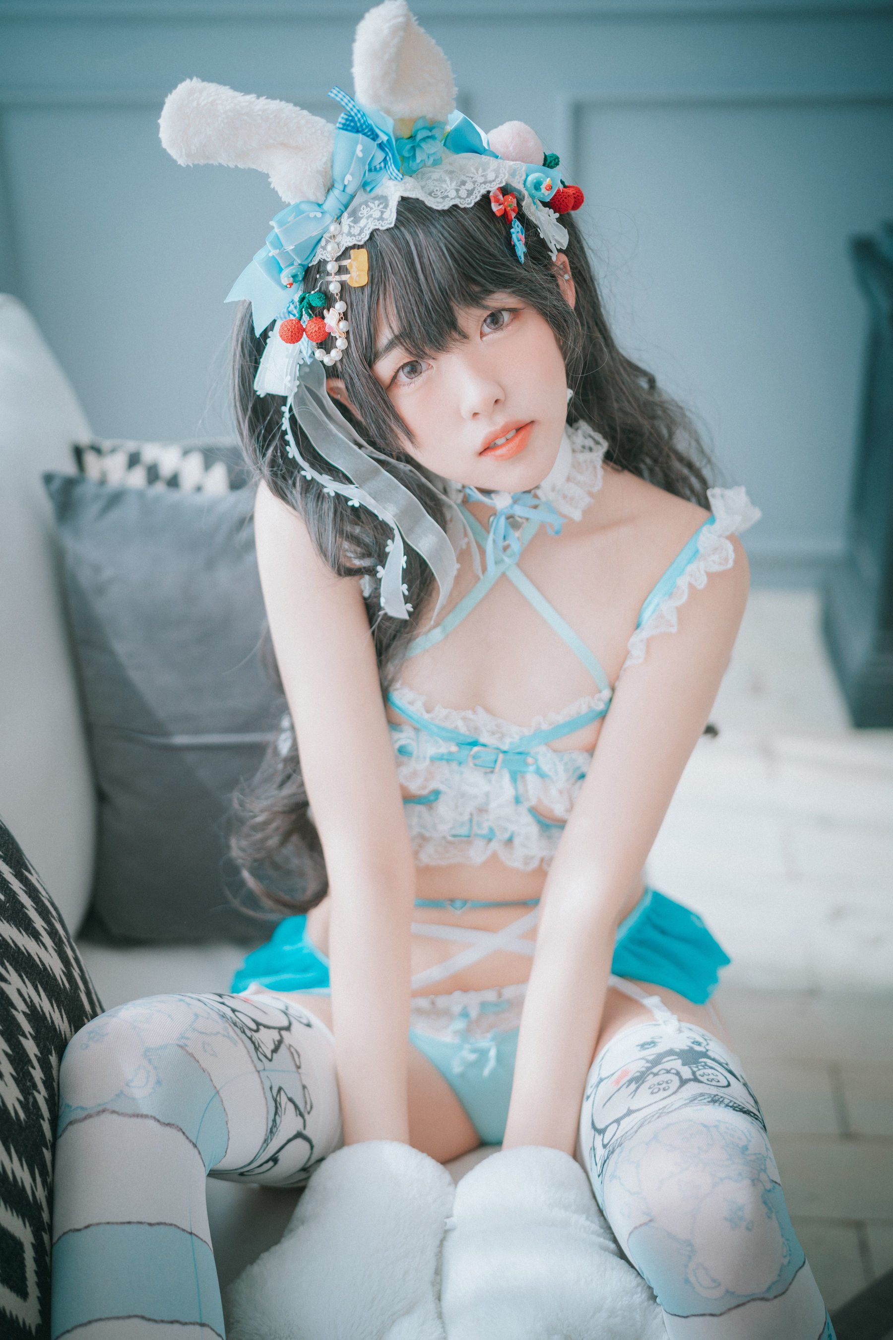 [DJAWA] Sonson - Turquoise Bunny 写真套图