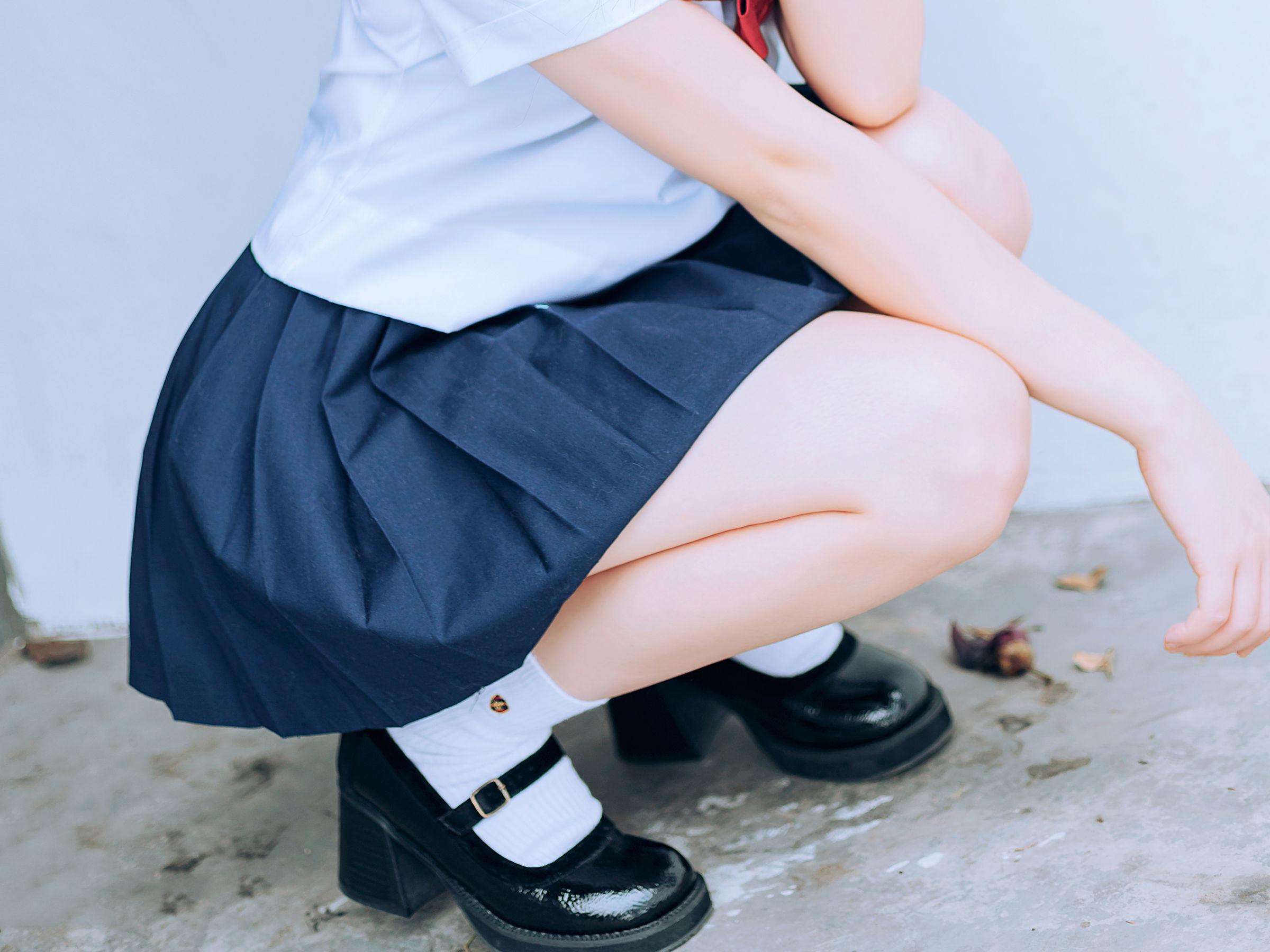 [喵糖映画] VOL.446 绿意JK 写真套图