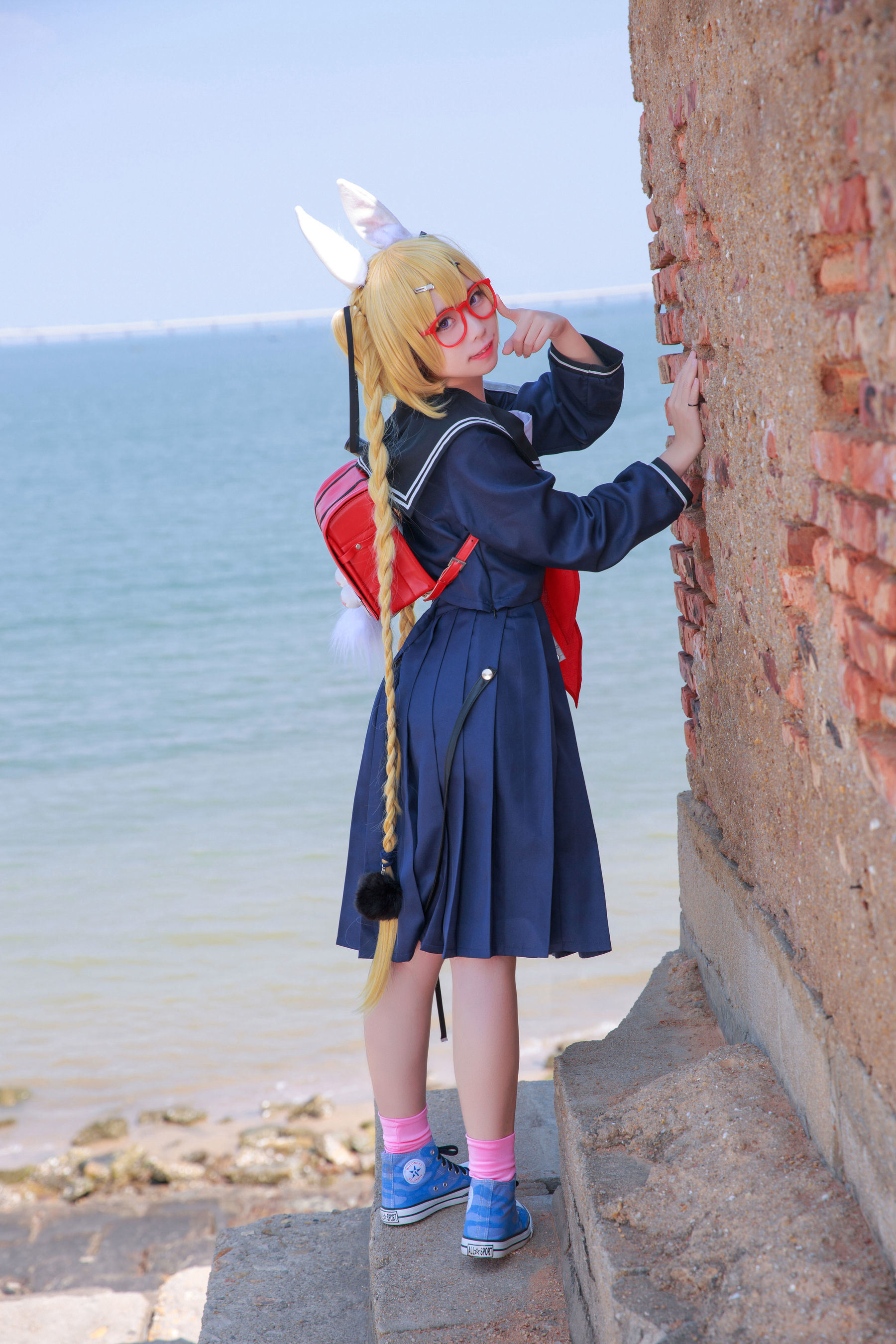 เน็ตไอดอลคอสเพลย์เยอร์写真] บล็อกเกอร์อนิเมะ G44 จะไม่ได้รับบาดเจ็บ - ไซฟง เสื้อผ้านักเรียน