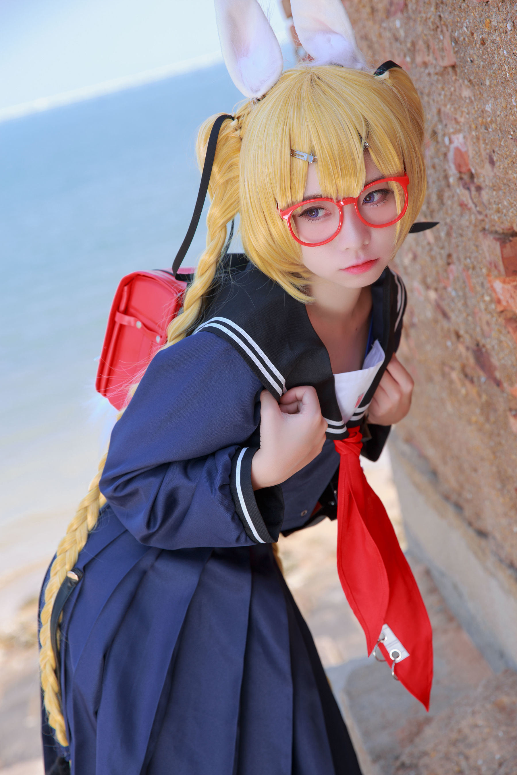 เน็ตไอดอลคอสเพลย์เยอร์写真] บล็อกเกอร์อนิเมะ G44 จะไม่ได้รับบาดเจ็บ - ไซฟง เสื้อผ้านักเรียน