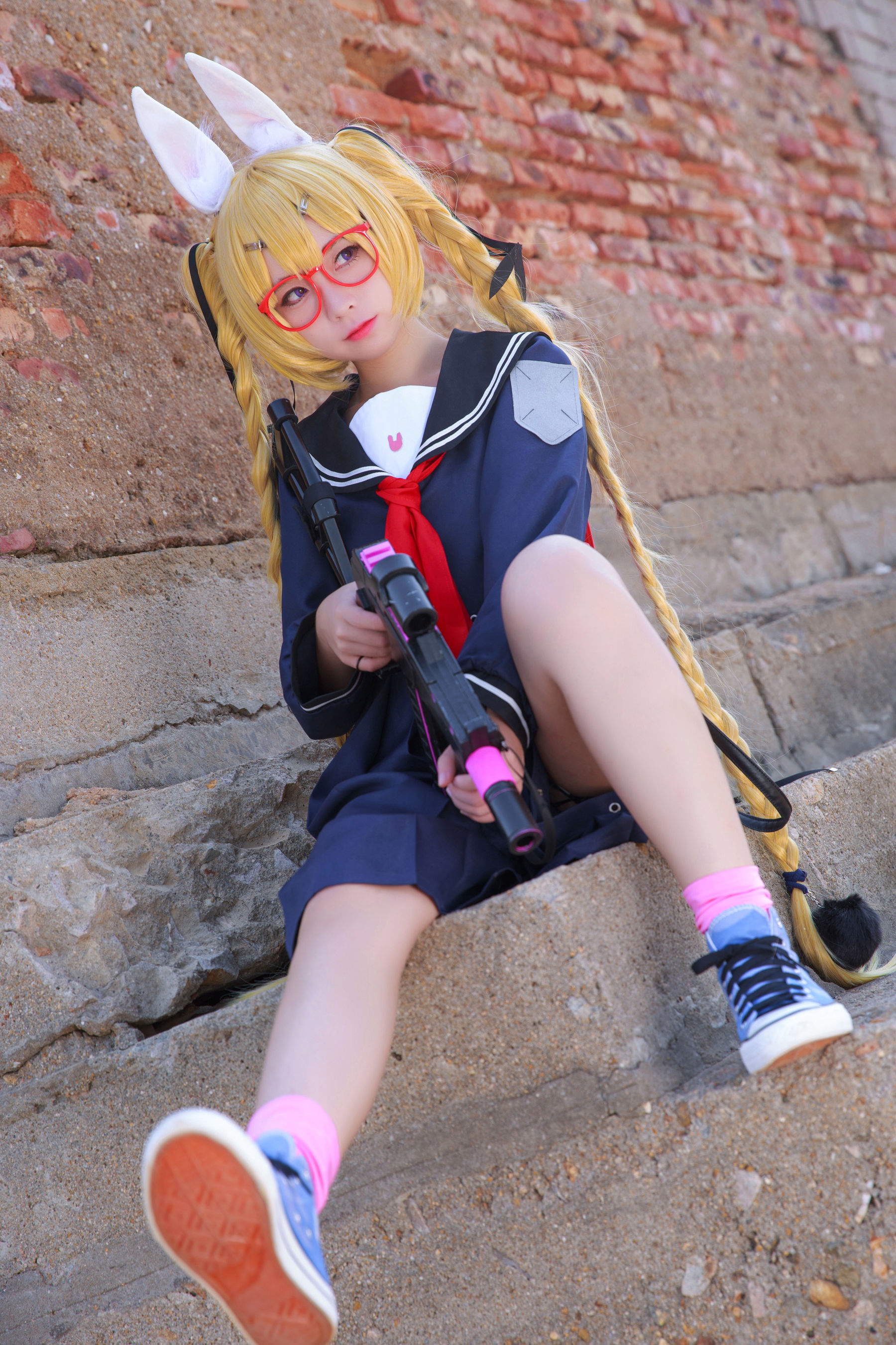 เน็ตไอดอลคอสเพลย์เยอร์写真] บล็อกเกอร์อนิเมะ G44 จะไม่ได้รับบาดเจ็บ - ไซฟง เสื้อผ้านักเรียน