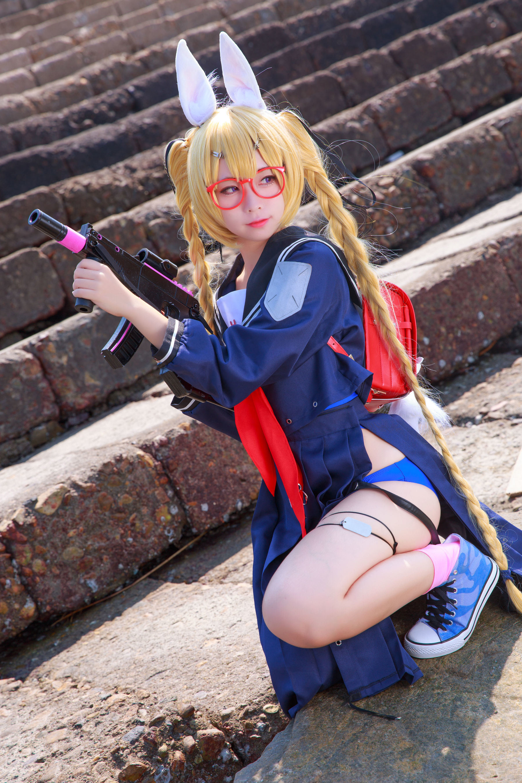 เน็ตไอดอลคอสเพลย์เยอร์写真] บล็อกเกอร์อนิเมะ G44 จะไม่ได้รับบาดเจ็บ - ไซฟง เสื้อผ้านักเรียน