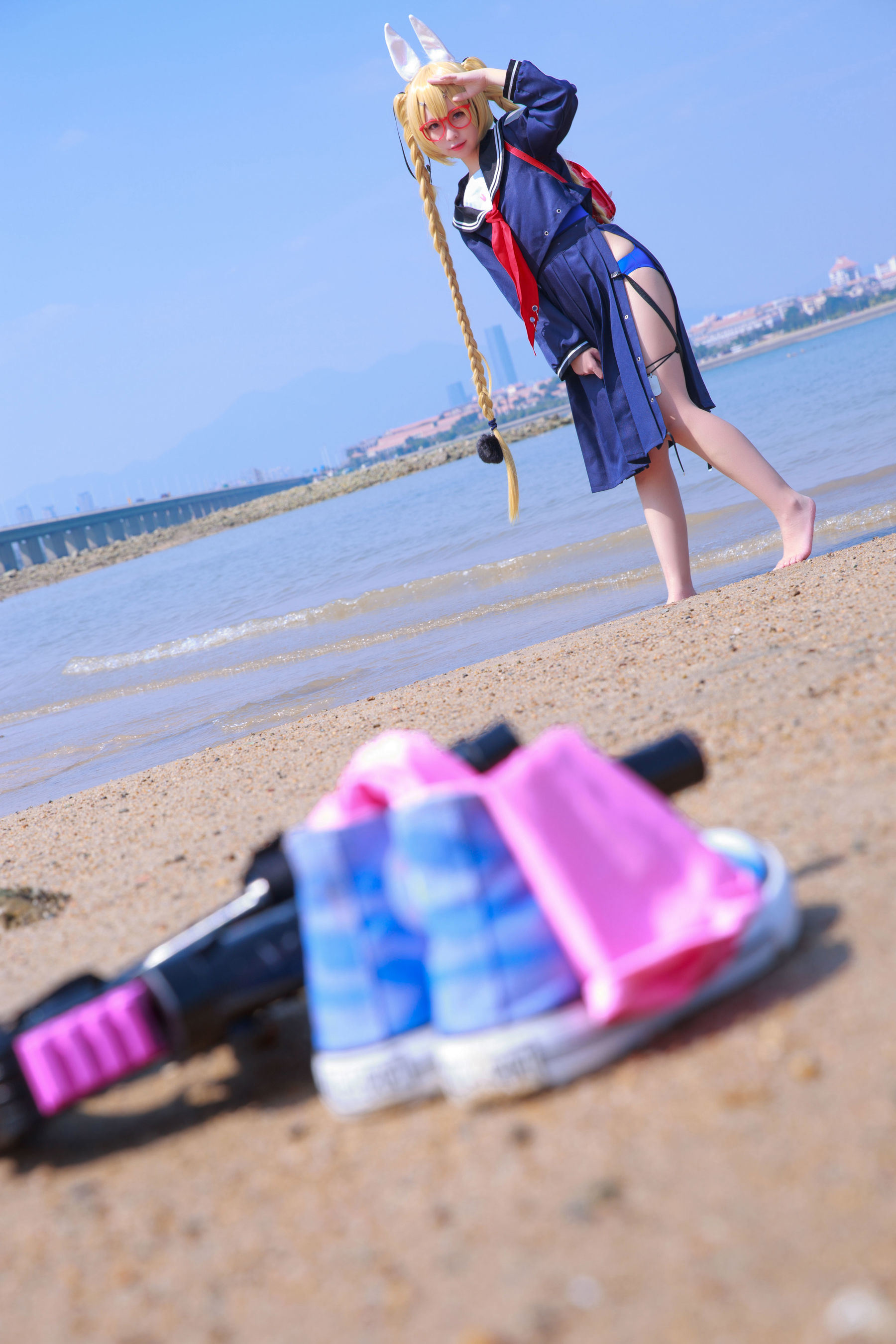 เน็ตไอดอลคอสเพลย์เยอร์写真] บล็อกเกอร์อนิเมะ G44 จะไม่ได้รับบาดเจ็บ - ไซฟง เสื้อผ้านักเรียน