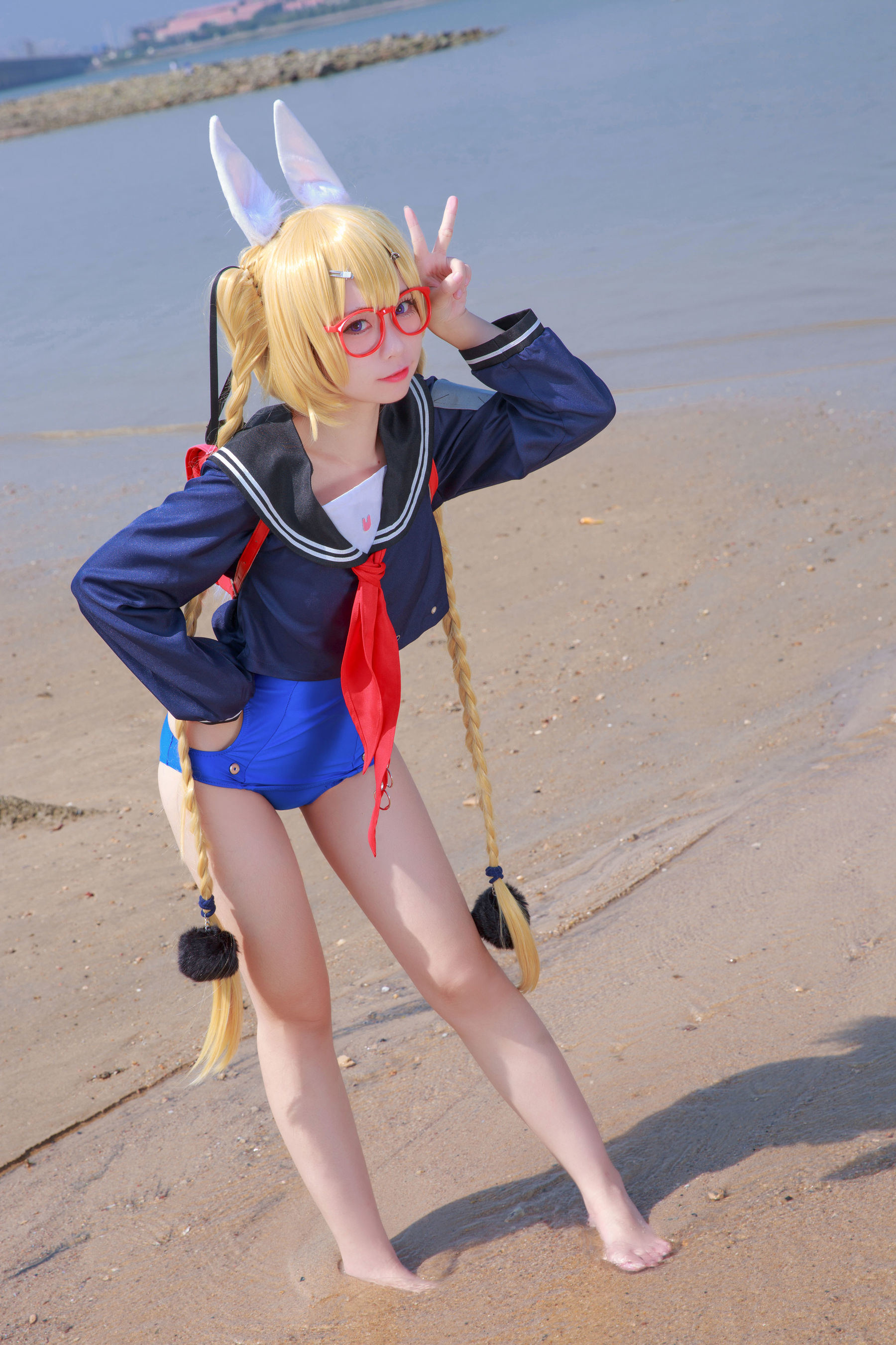เน็ตไอดอลคอสเพลย์เยอร์写真] บล็อกเกอร์อนิเมะ G44 จะไม่ได้รับบาดเจ็บ - ไซฟง เสื้อผ้านักเรียน