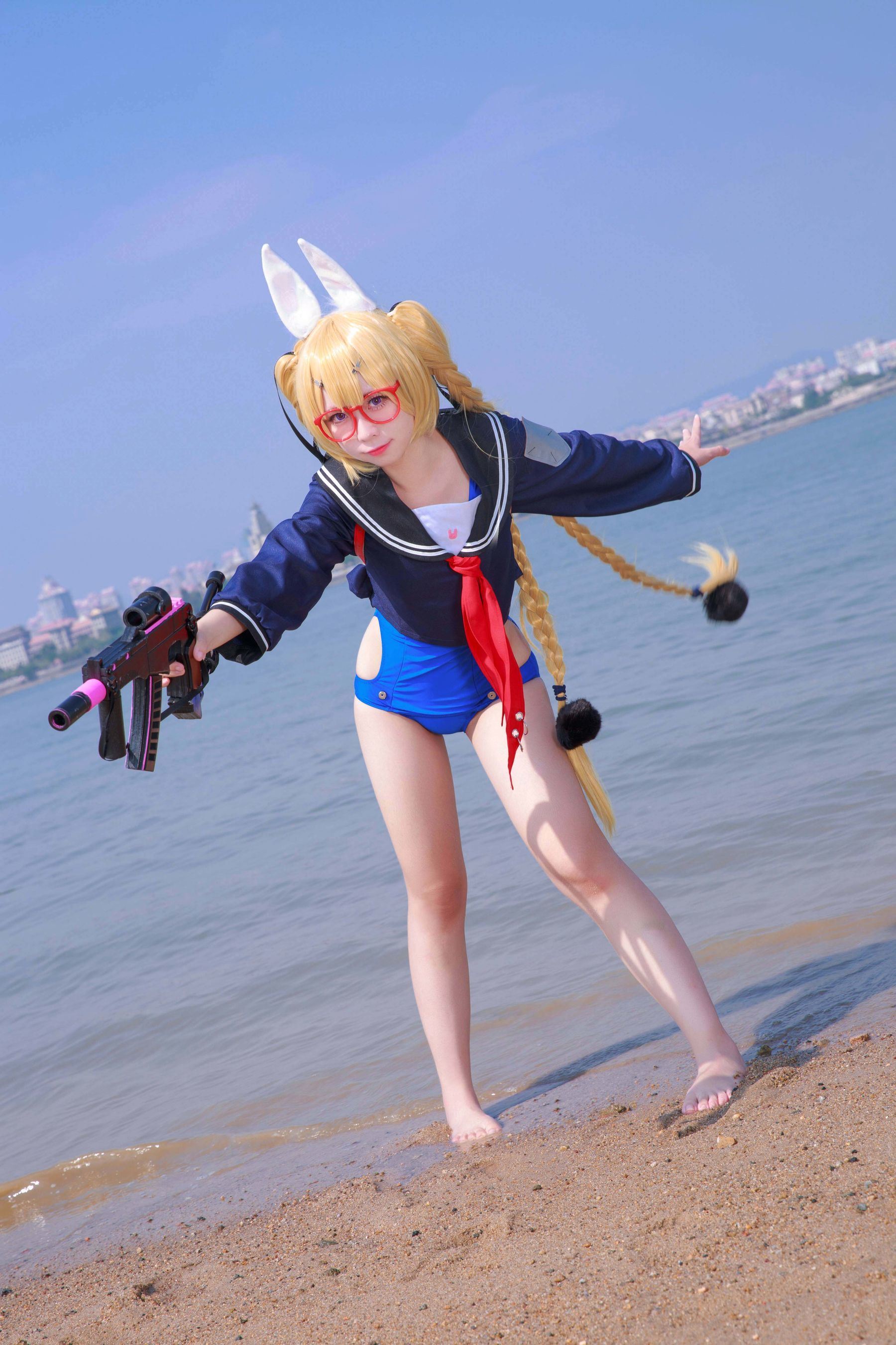 เน็ตไอดอลคอสเพลย์เยอร์写真] บล็อกเกอร์อนิเมะ G44 จะไม่ได้รับบาดเจ็บ - ไซฟง เสื้อผ้านักเรียน