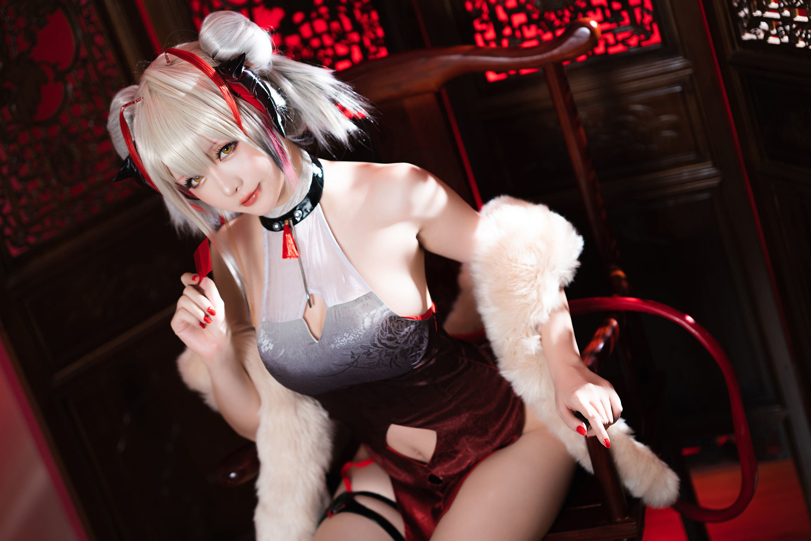 เน็ตไอดอล COSER ภาพถ่าย] Coser小姐姐星จือฉือฉือ - W-ดงจินกี่เพ้า