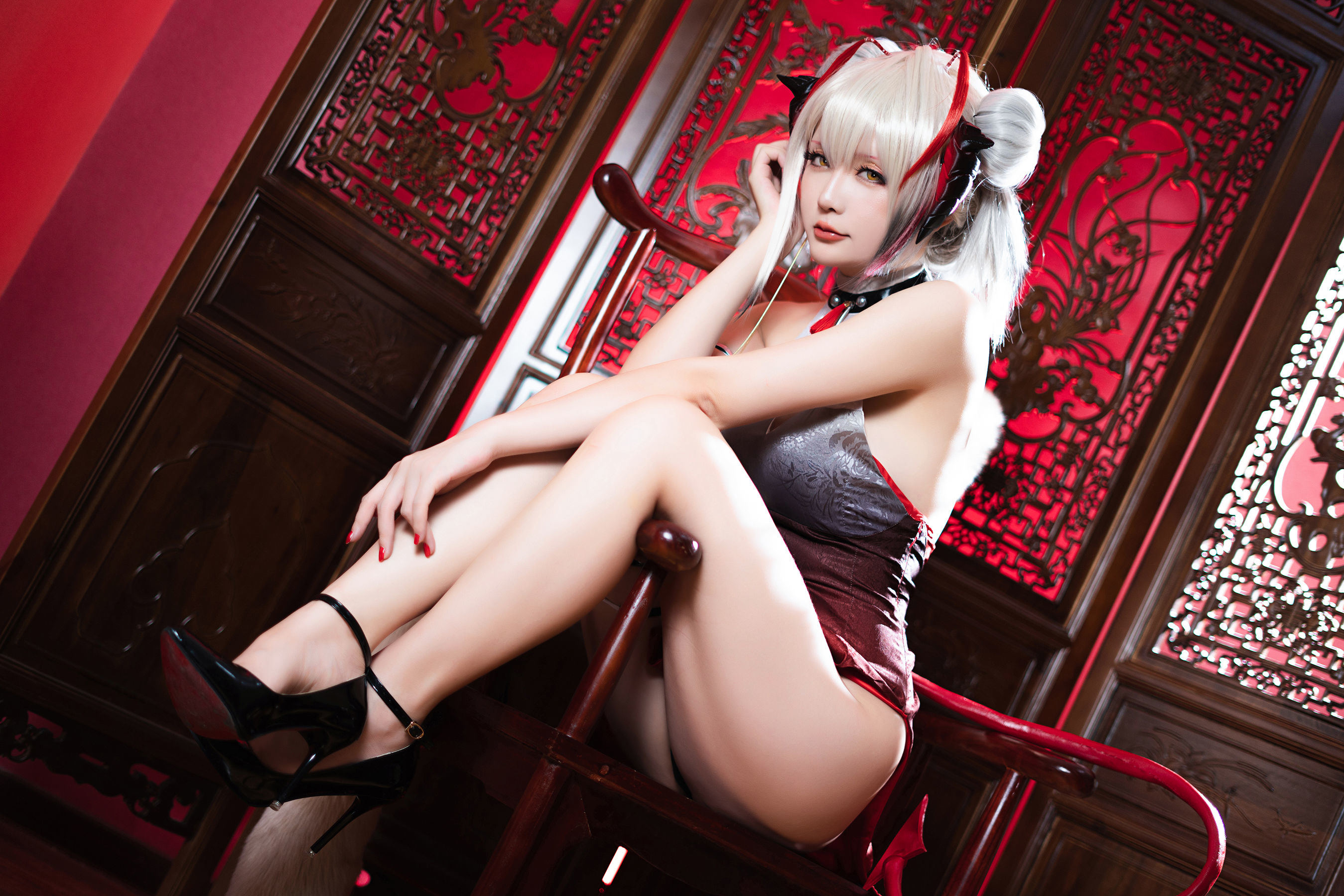 เน็ตไอดอล COSER ภาพถ่าย] Coser小姐姐星จือฉือฉือ - W-ดงจินกี่เพ้า