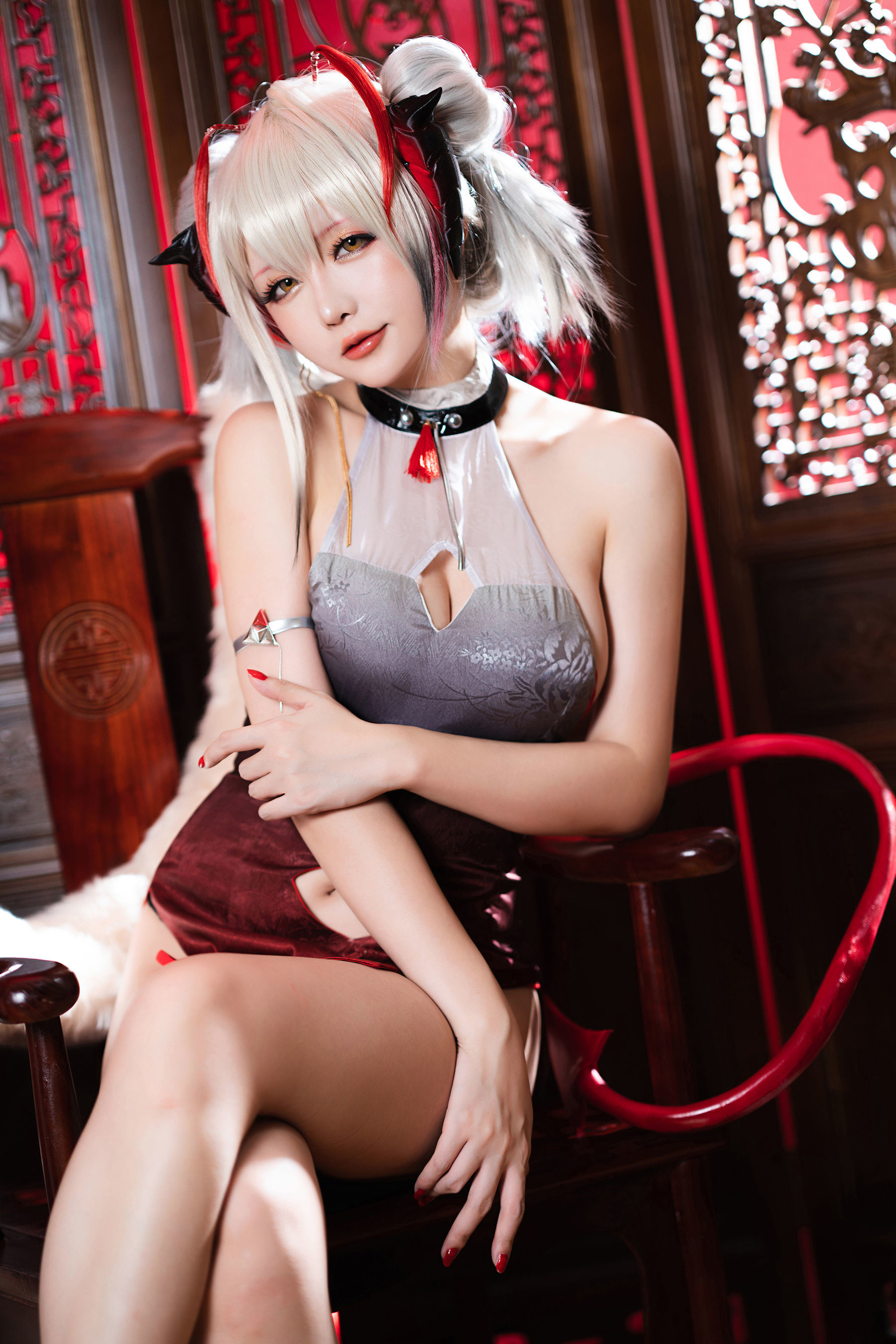 เน็ตไอดอล COSER ภาพถ่าย] Coser小姐姐星จือฉือฉือ - W-ดงจินกี่เพ้า