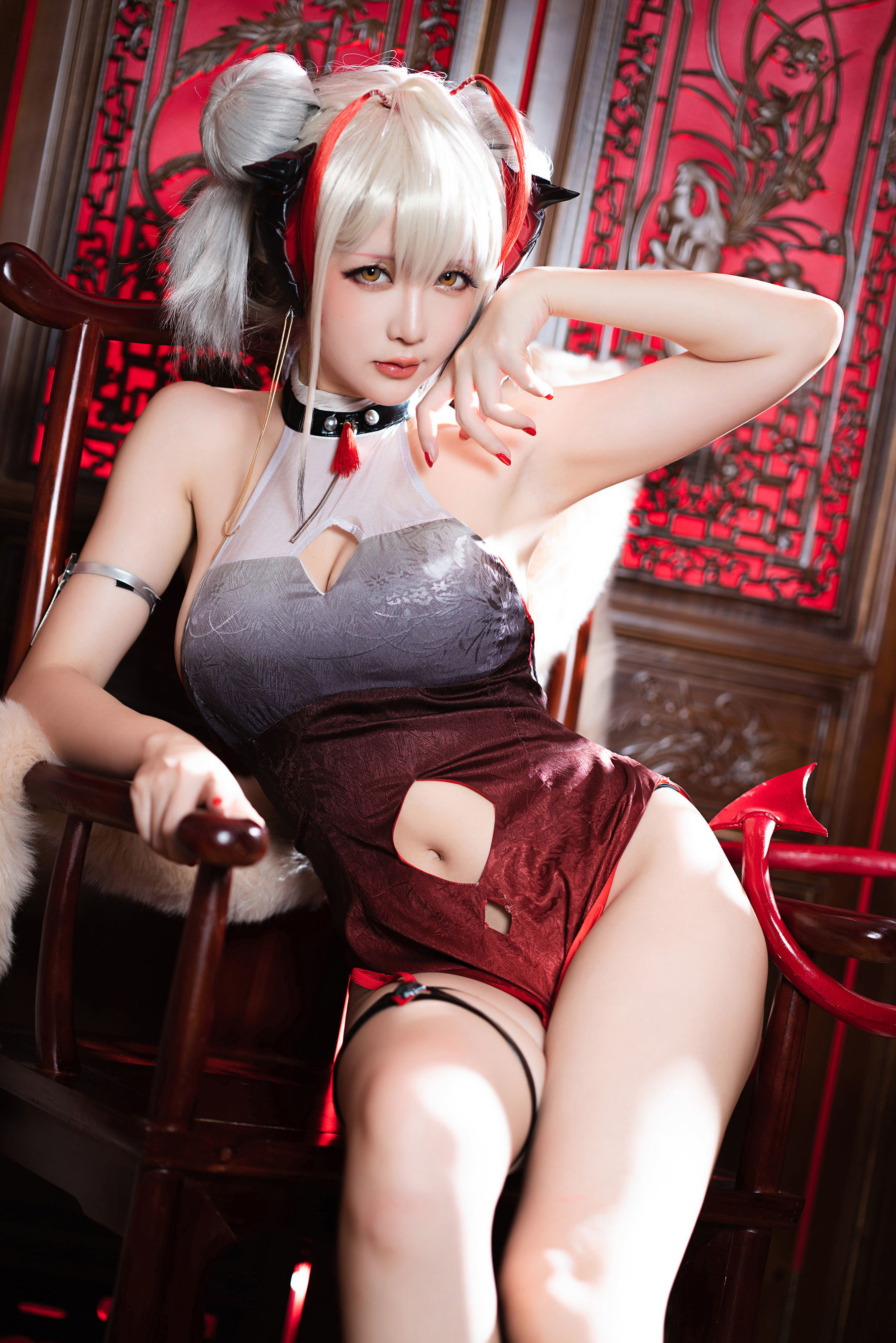เน็ตไอดอล COSER ภาพถ่าย] Coser小姐姐星จือฉือฉือ - W-ดงจินกี่เพ้า